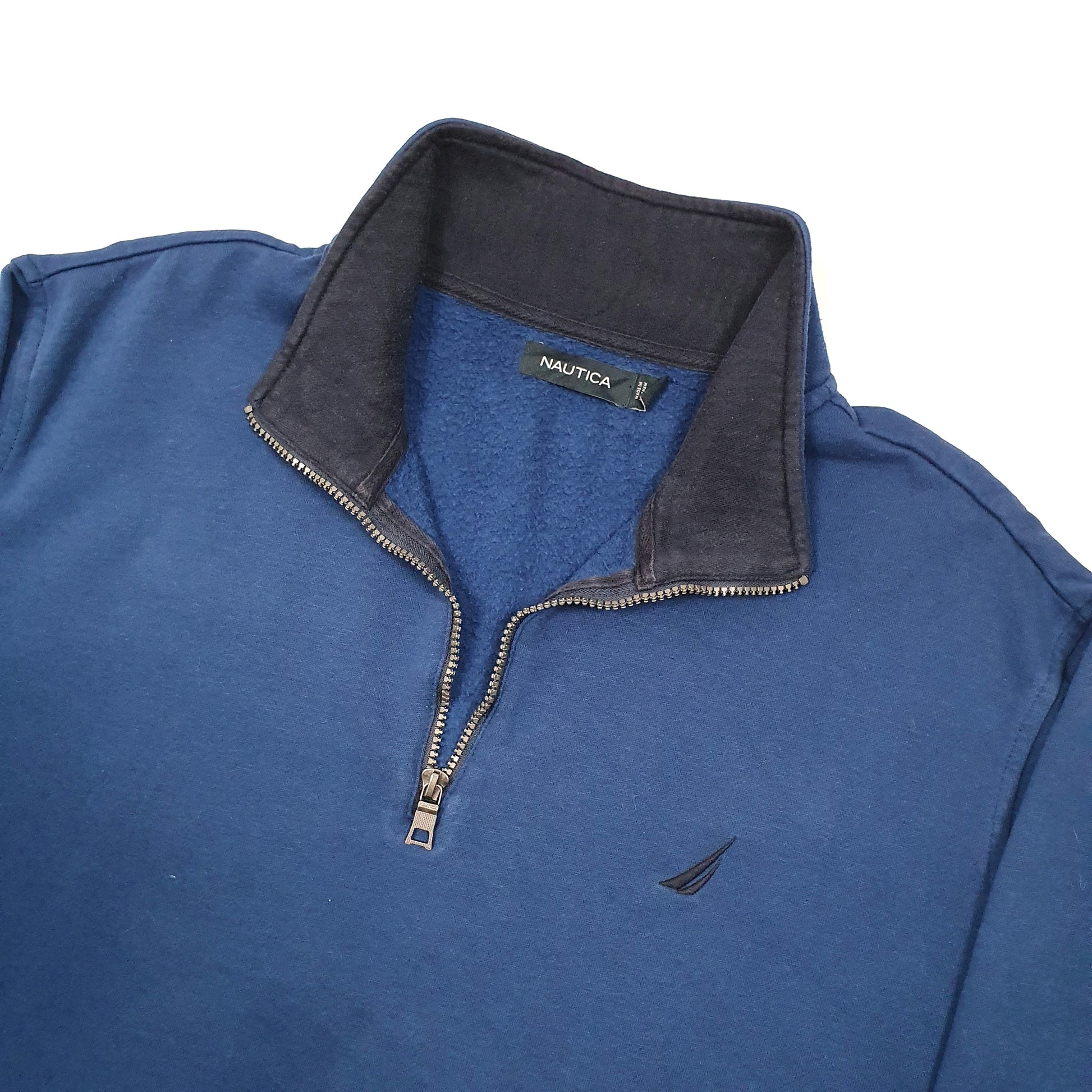 Nautica Quarter Zip Fleece XL Blue