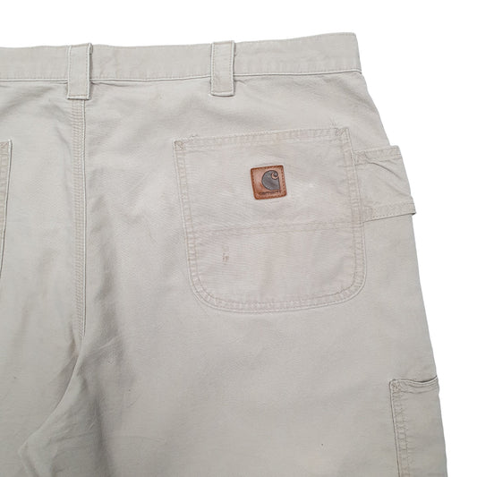 Mens Cream Carhartt  Cargo Shorts