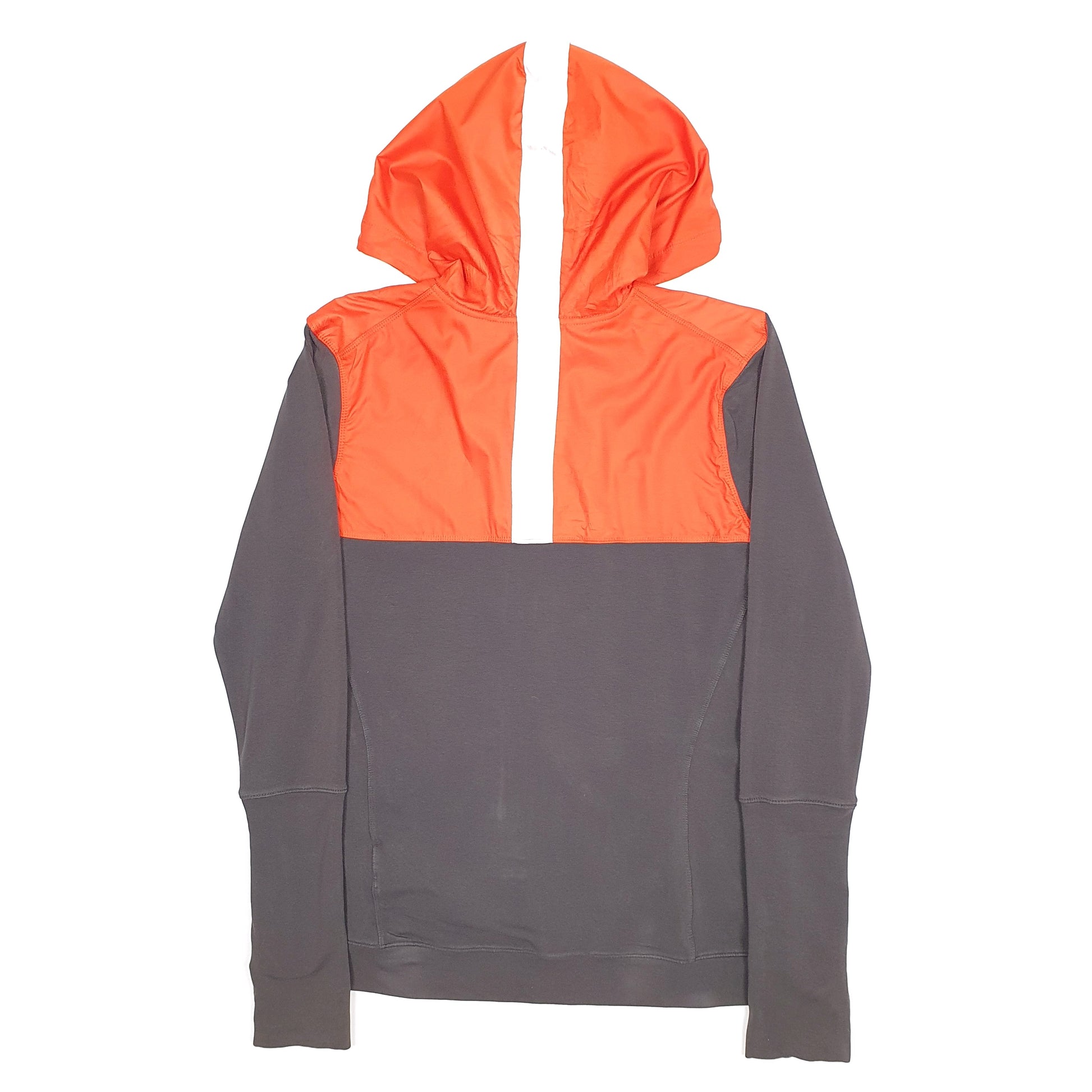 Womens Grey Nike Vintage 2000s Y2K Running Dri Fit Active Full Zip Jumper