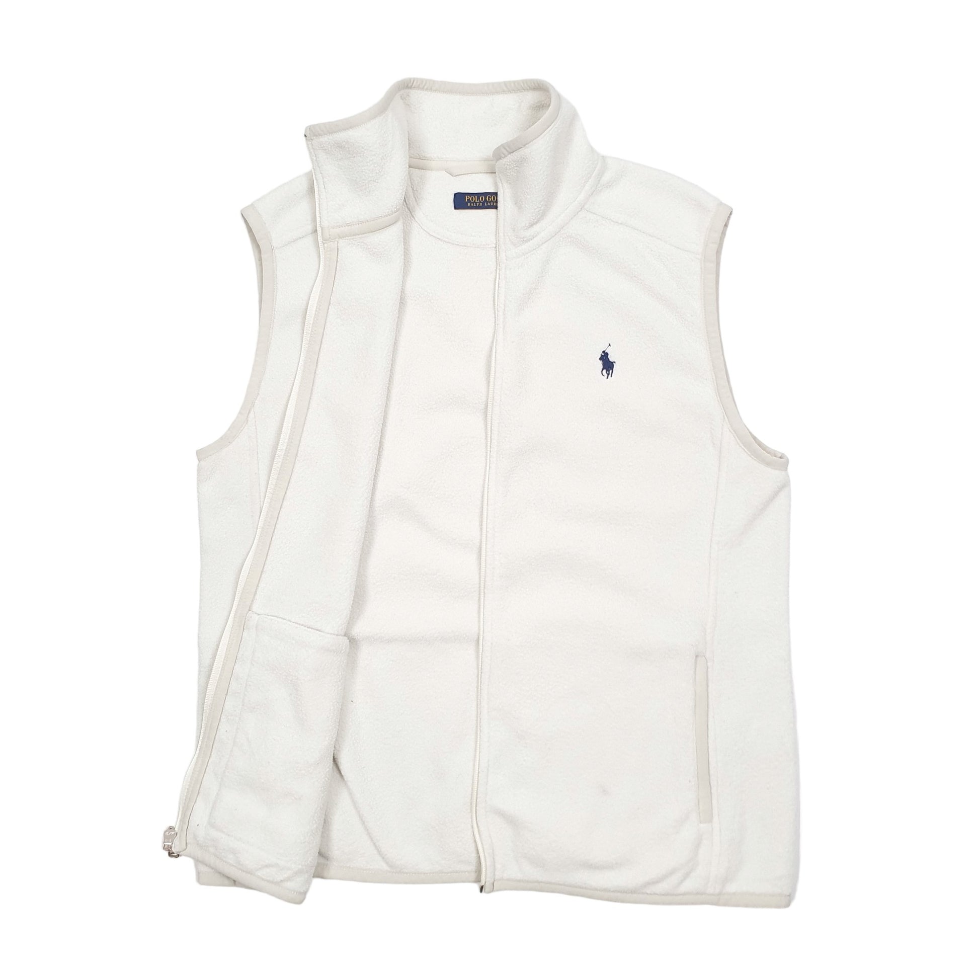 Polo Ralph Lauren Golf Gilet Fleece M Cream