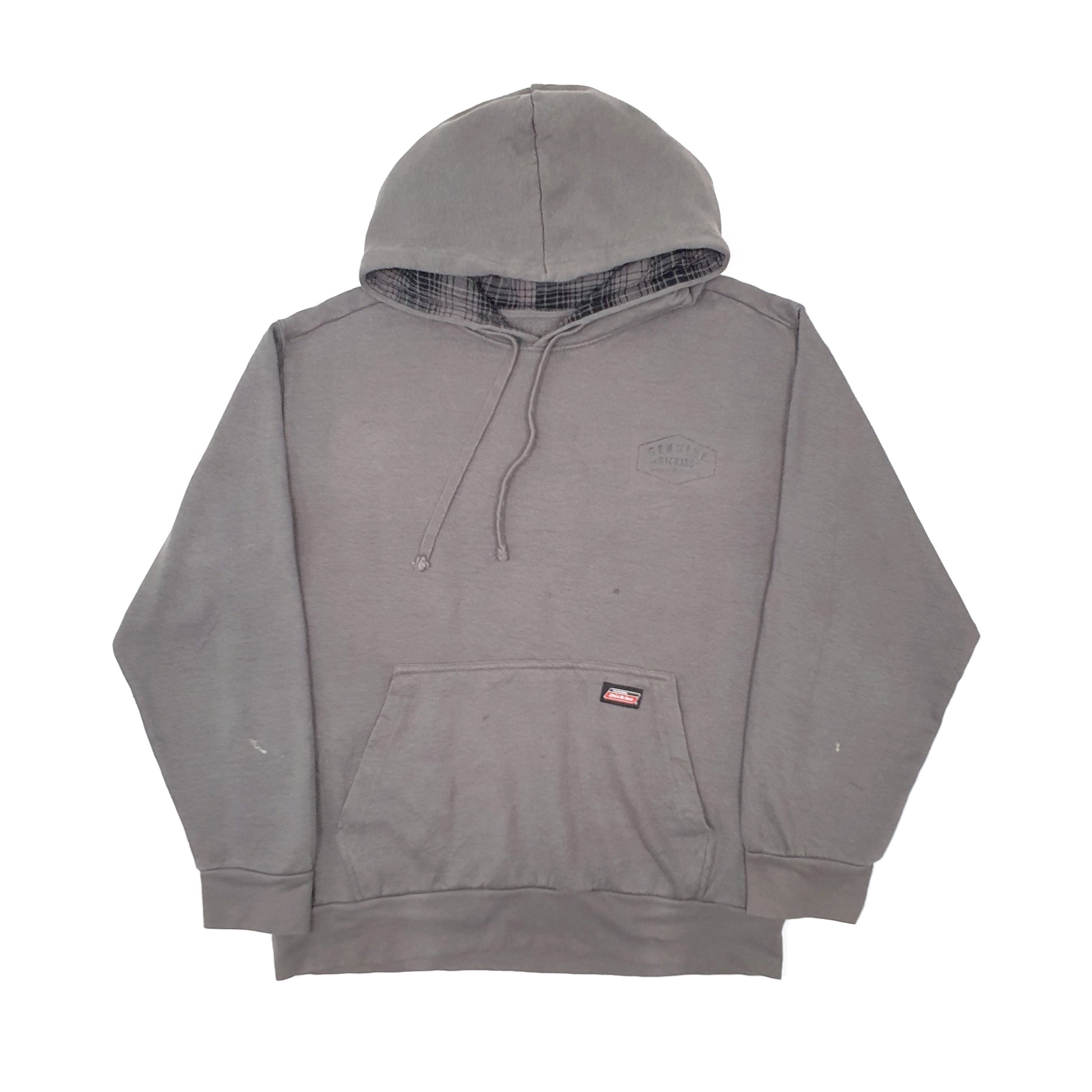 Mens Grey Dickies Workwear Hoodie Jumper
