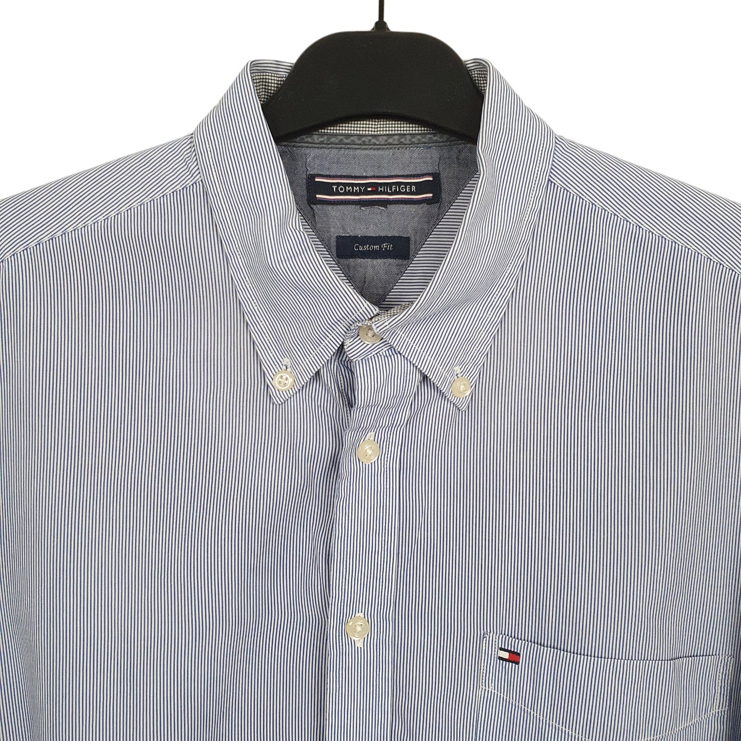 Tommy Hilfiger Long Sleeve Regular Fit Pinstripe Shirt