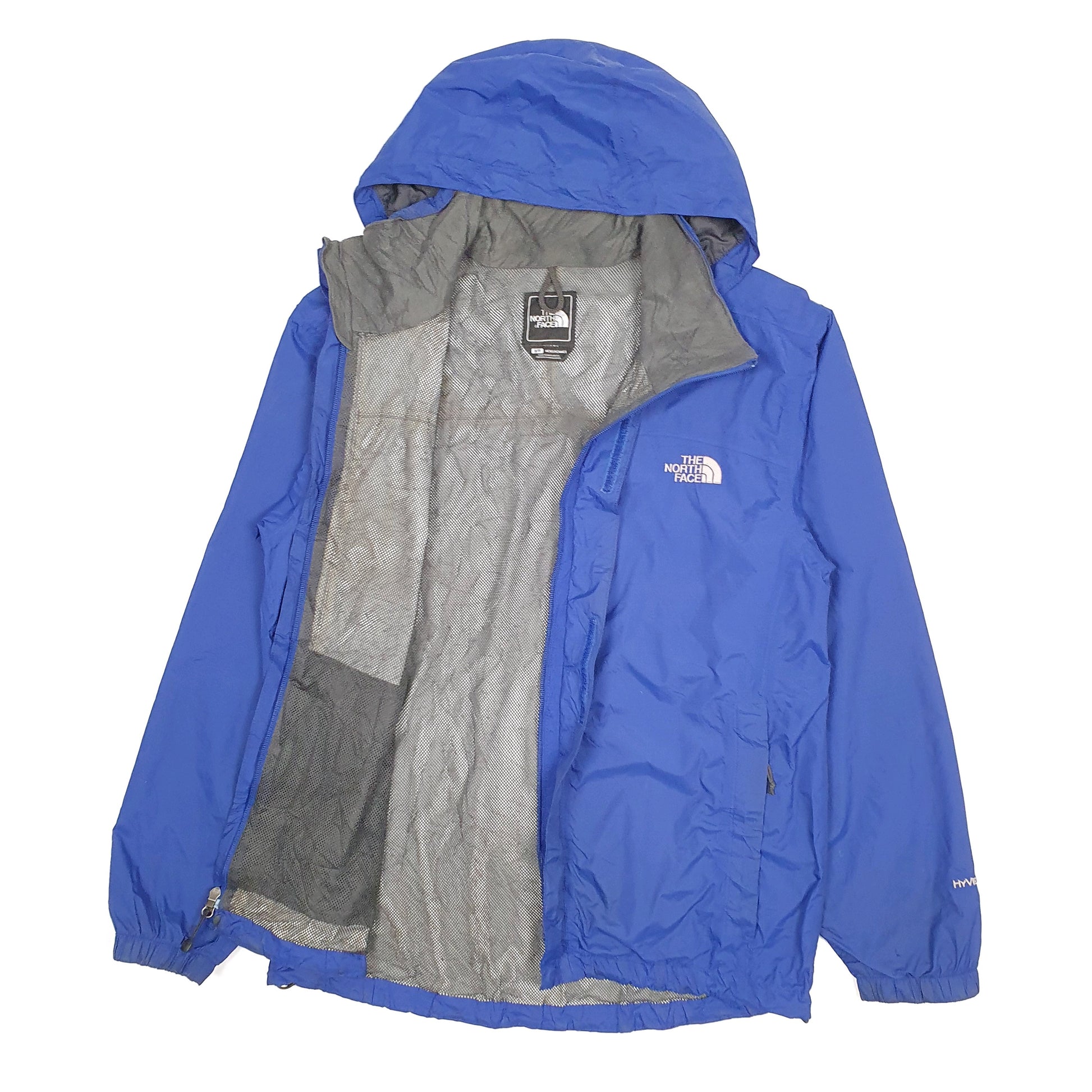 Mens Blue The North Face Hyvent Hooded  Coat