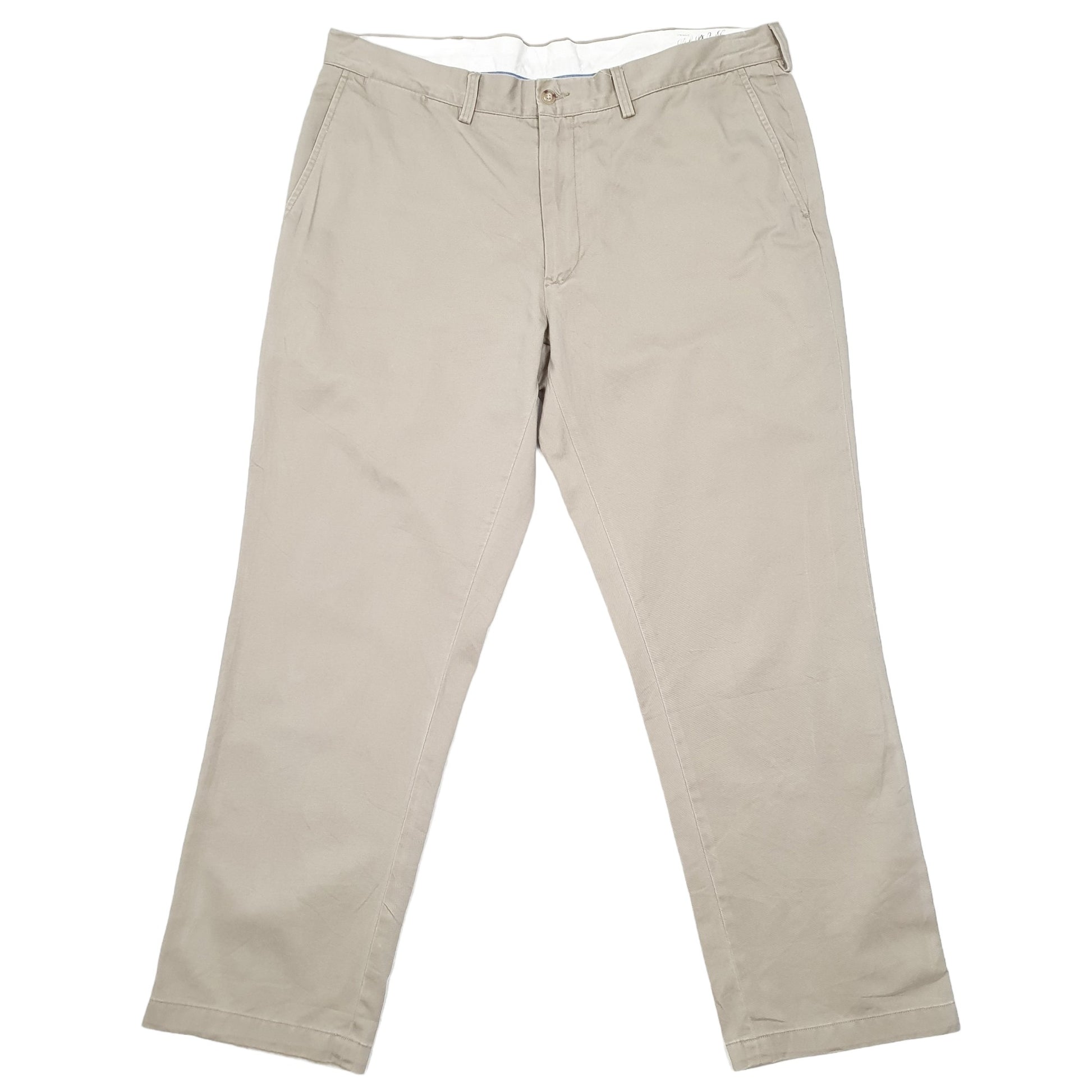 Mens Beige Polo Ralph Lauren Classic Fit Chino Trousers