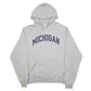 Mens Grey Champion USA College Michigan Hoodie Jumper