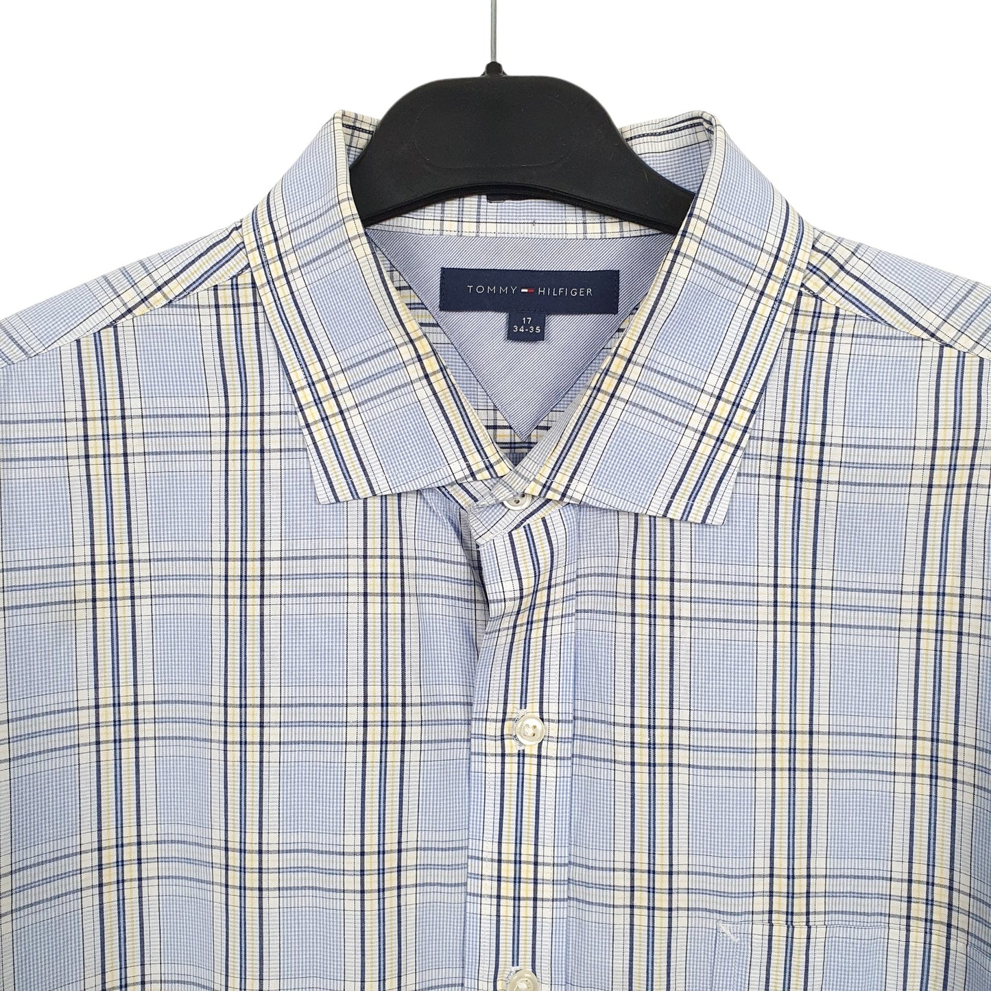 Tommy Hilfiger Long Sleeve Regular Fit Check Shirt Blue