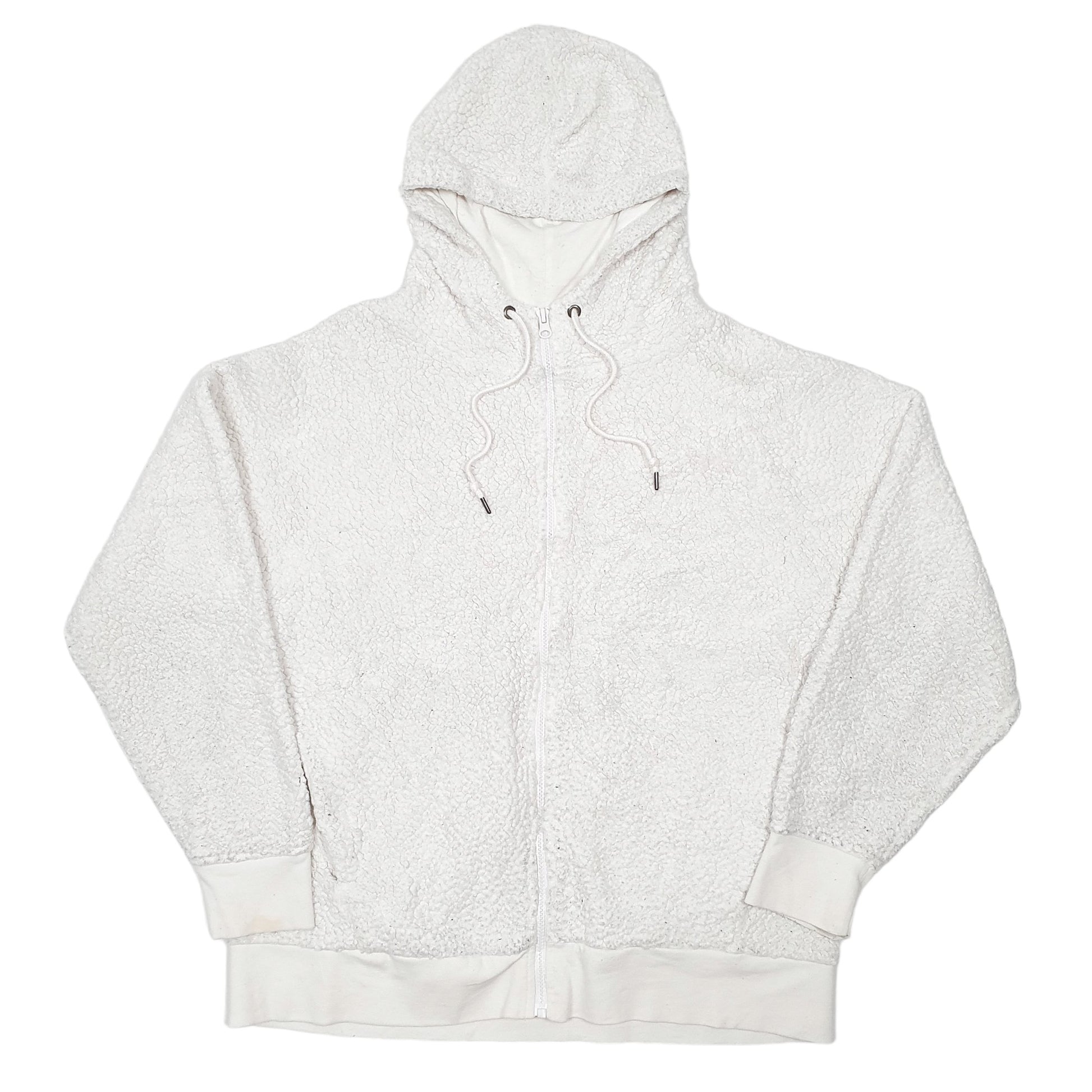 Mens White Champion Hoodie Full Zip Jumper