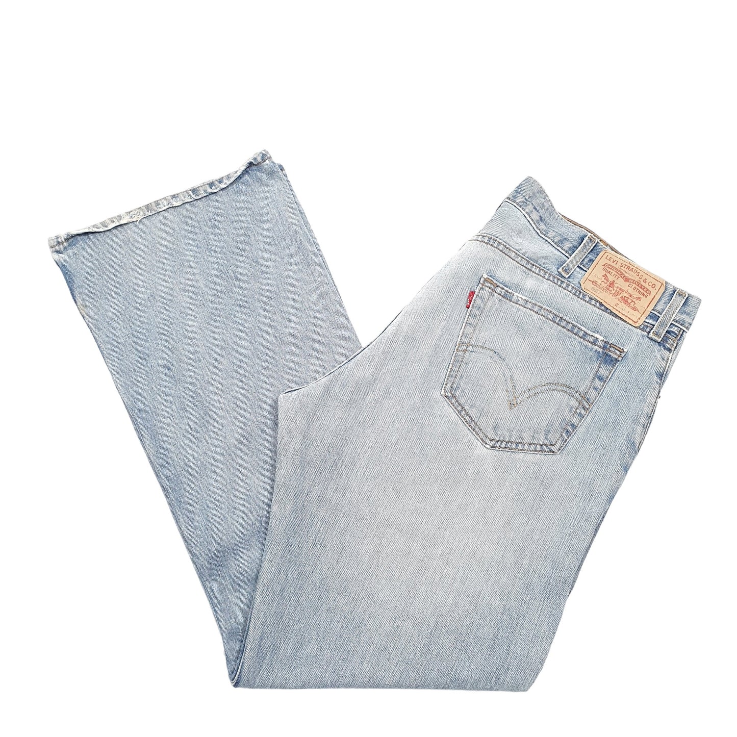 Mens Blue Levis Double Red Tab Low Rare 527 JeansW38 L32