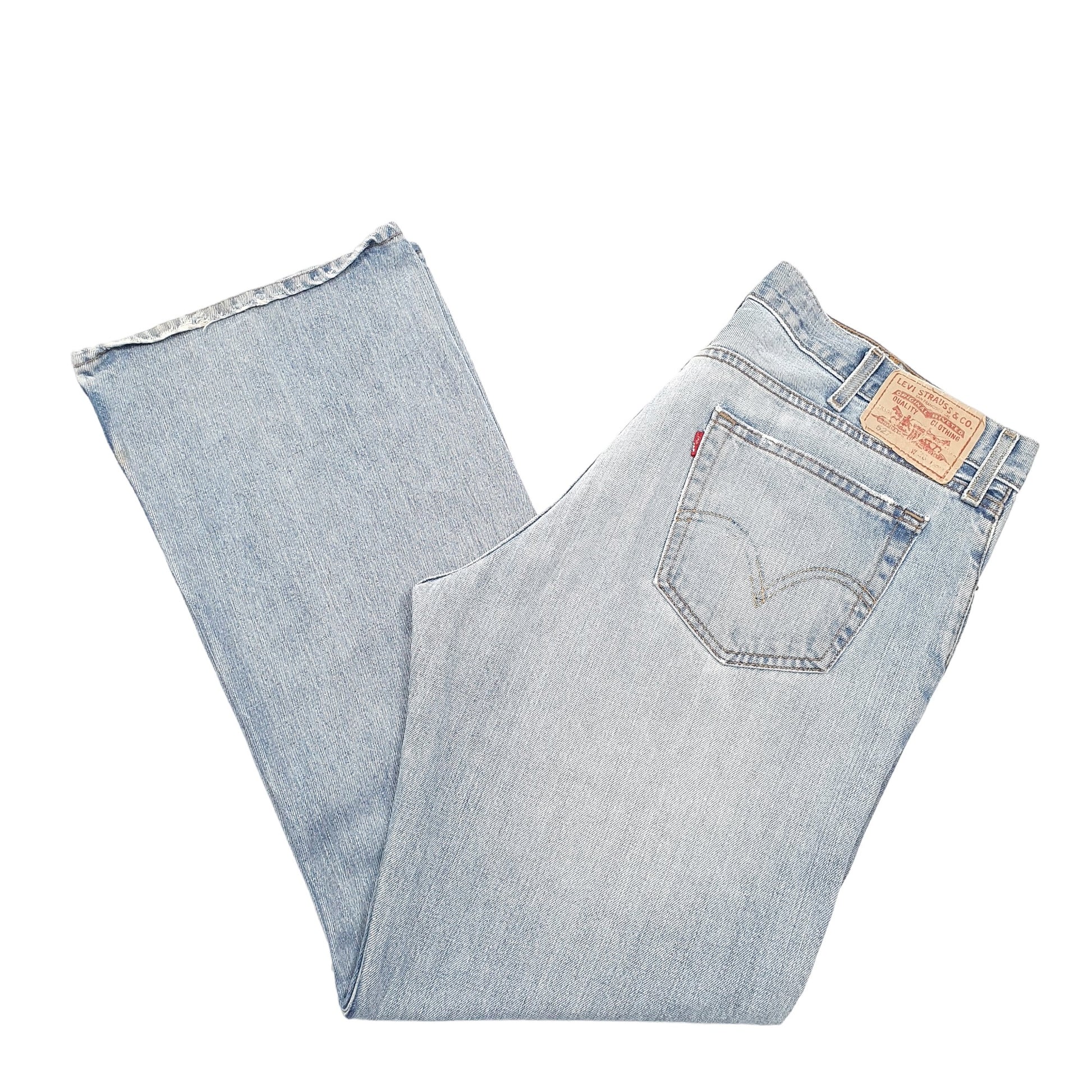 Mens Blue Levis Double Red Tab Low Rare 527 JeansW38 L32