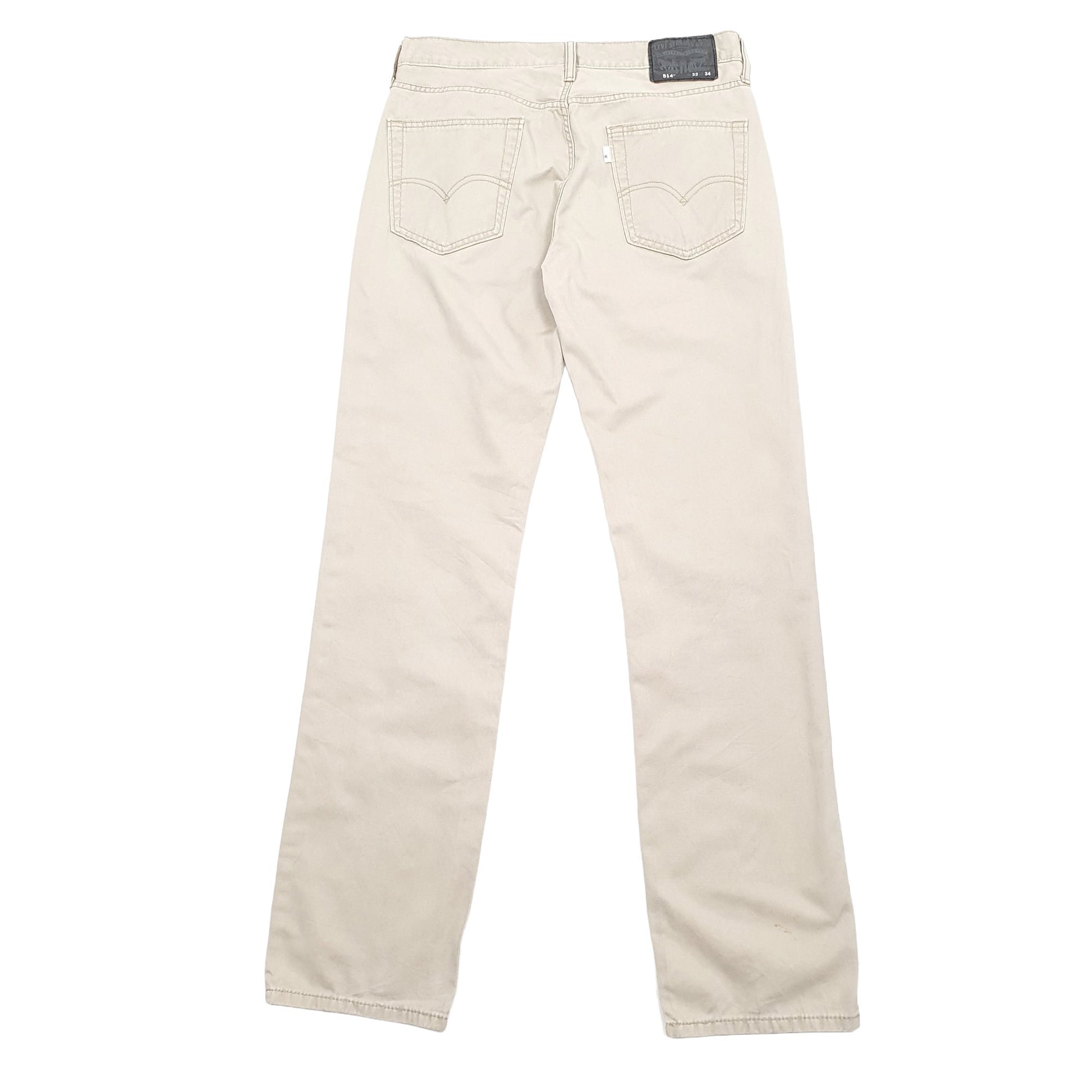 Levis 514 Straight Fit Jeans W32 L34 Beige