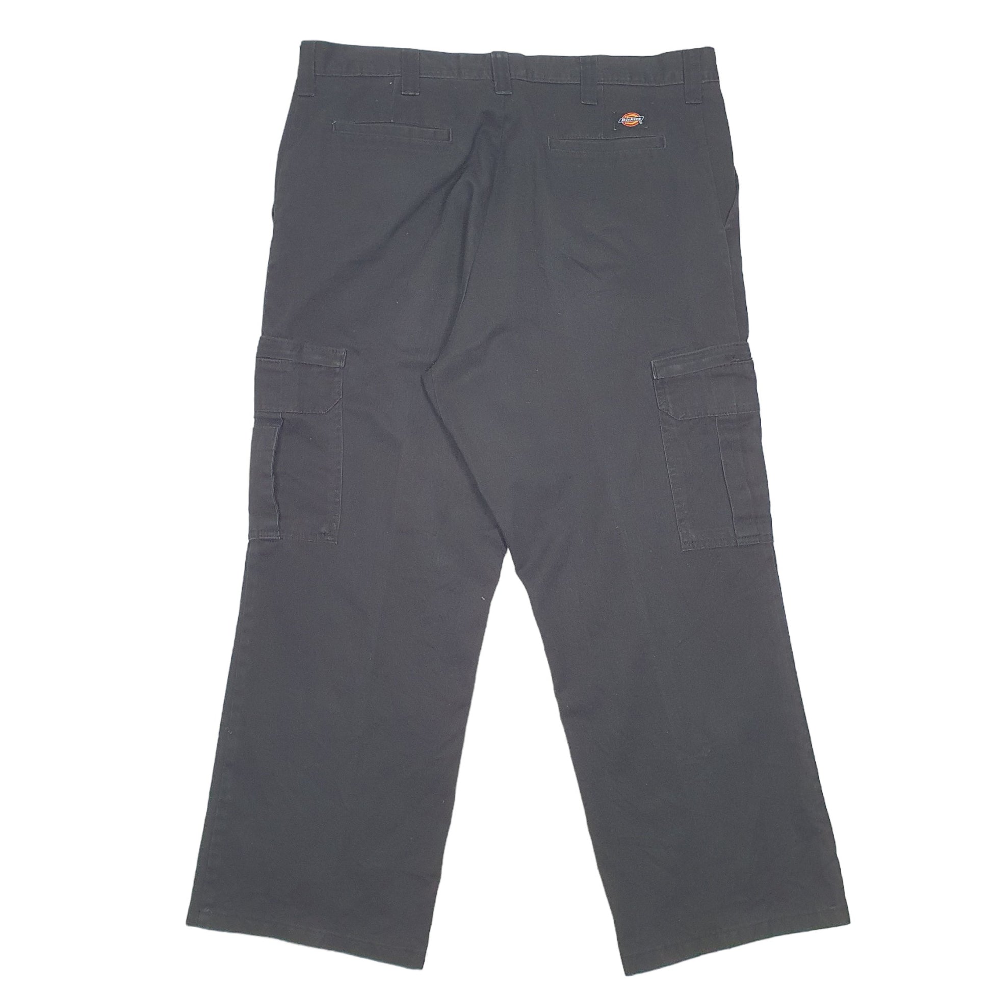 Mens Black Dickies  Cargo Trousers
