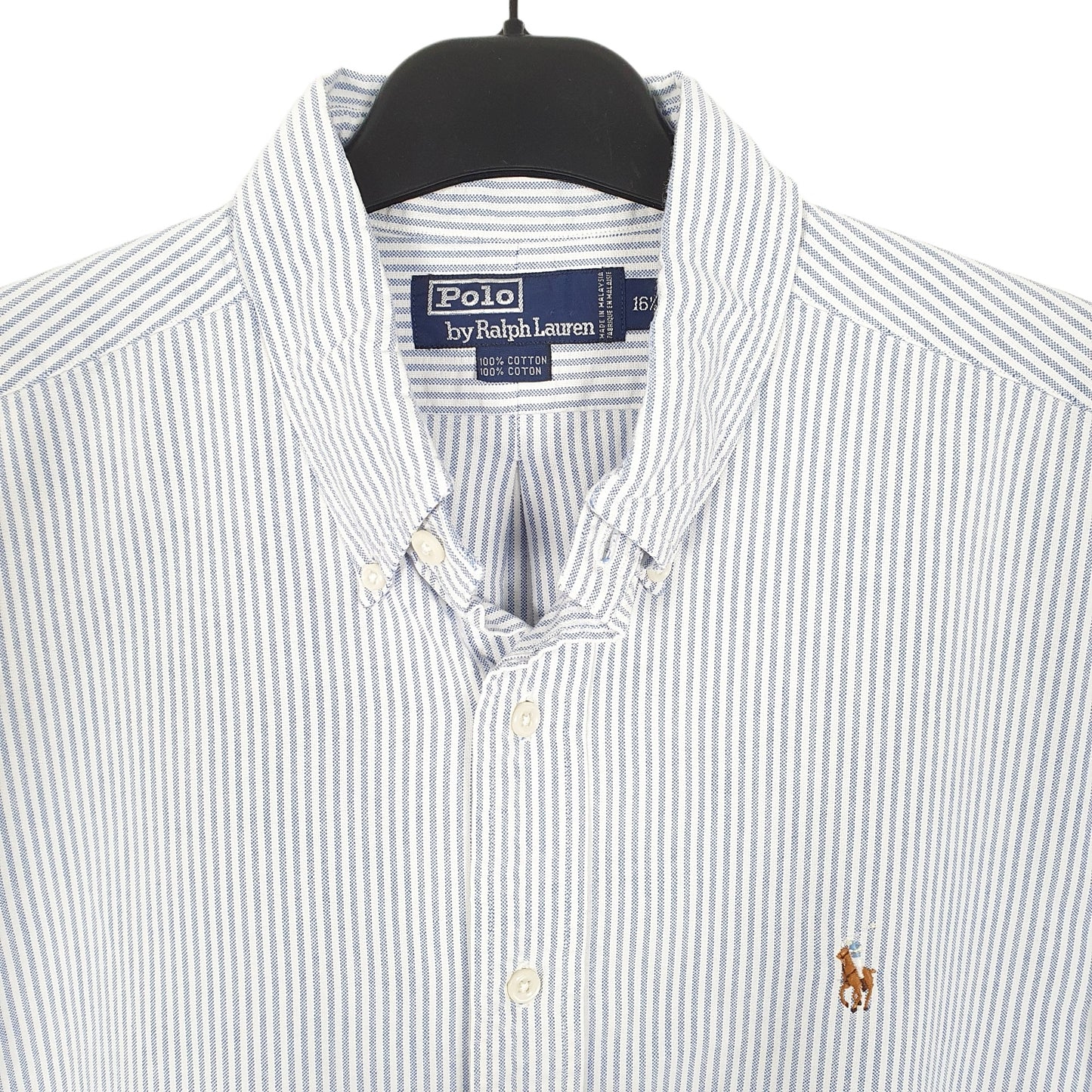 Ralph Lauren Short Sleeve Regular Fit Striped Shirt Blue