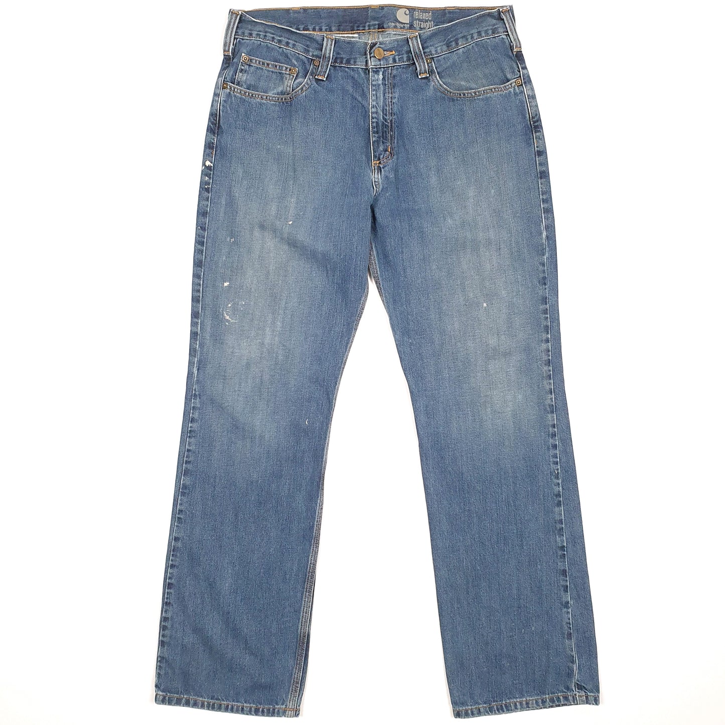 Carhartt Casual Straight Fit Relaxed Jeans W34 L32 Blue