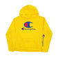 Mens Yellow Champion Spellout Hoodie Jumper
