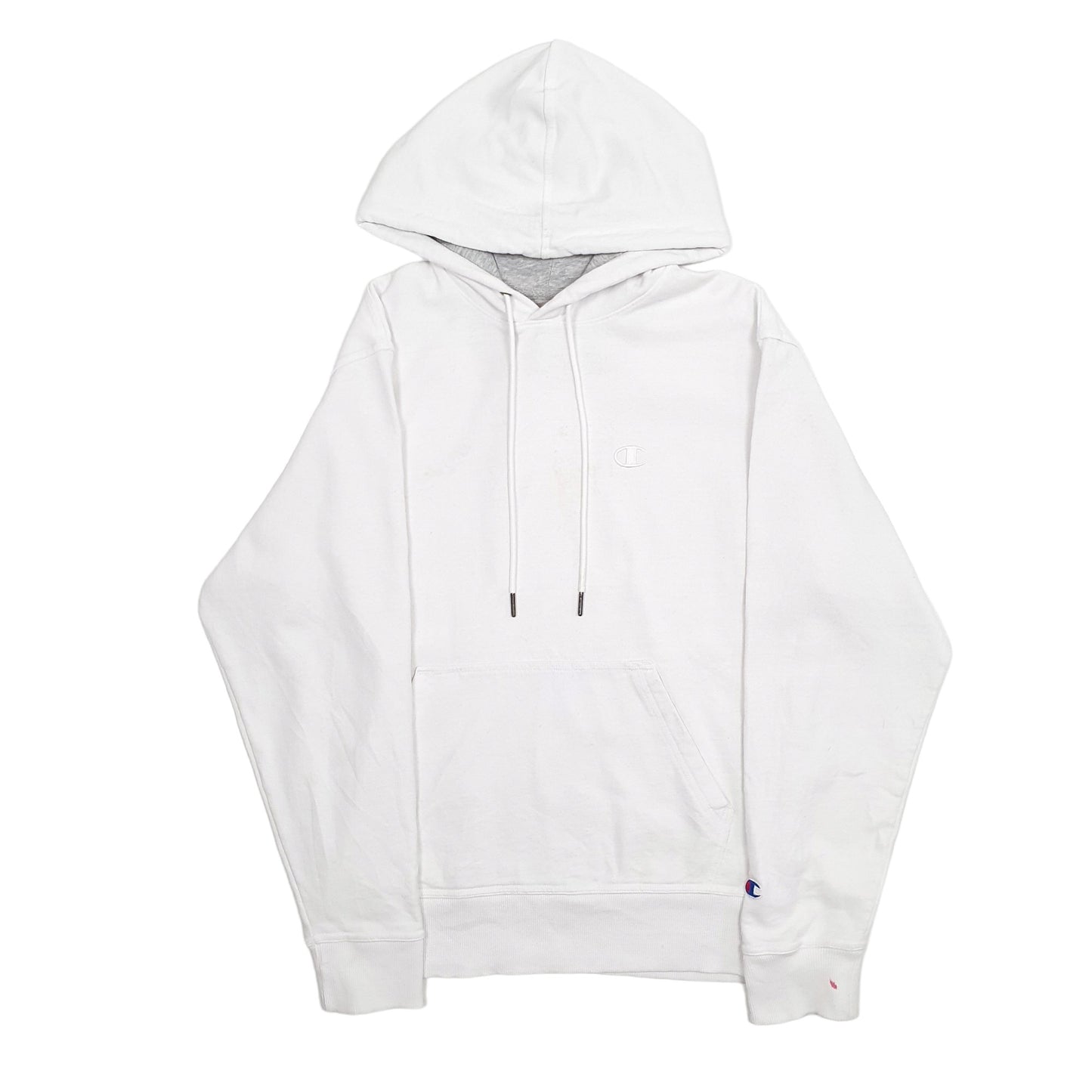 Mens White Champion  Hoodie Jumper