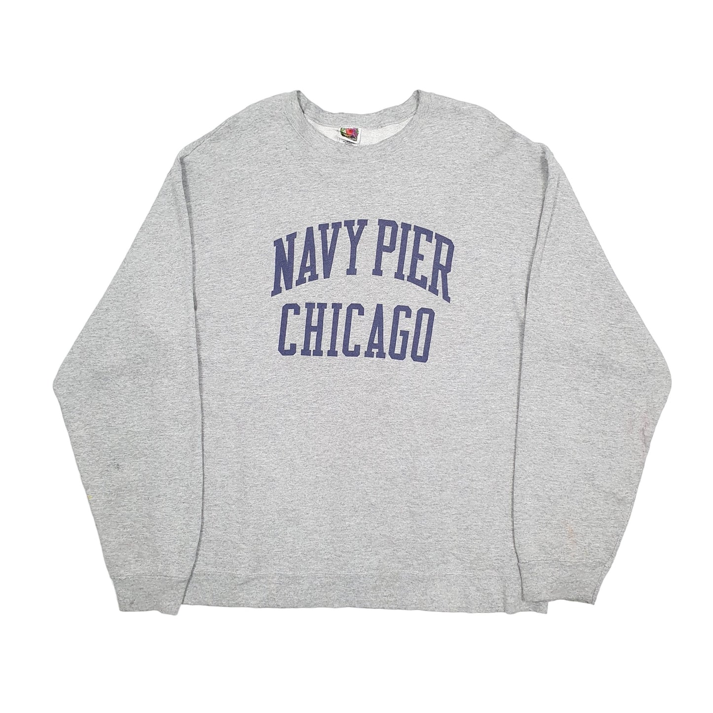 Fruit of the Loom 1990's Chicago Crewneck L Grey