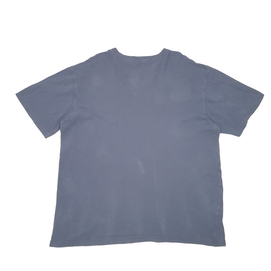 Mens Navy Carhartt Work Wear Spellout Short Sleeve T Shirt