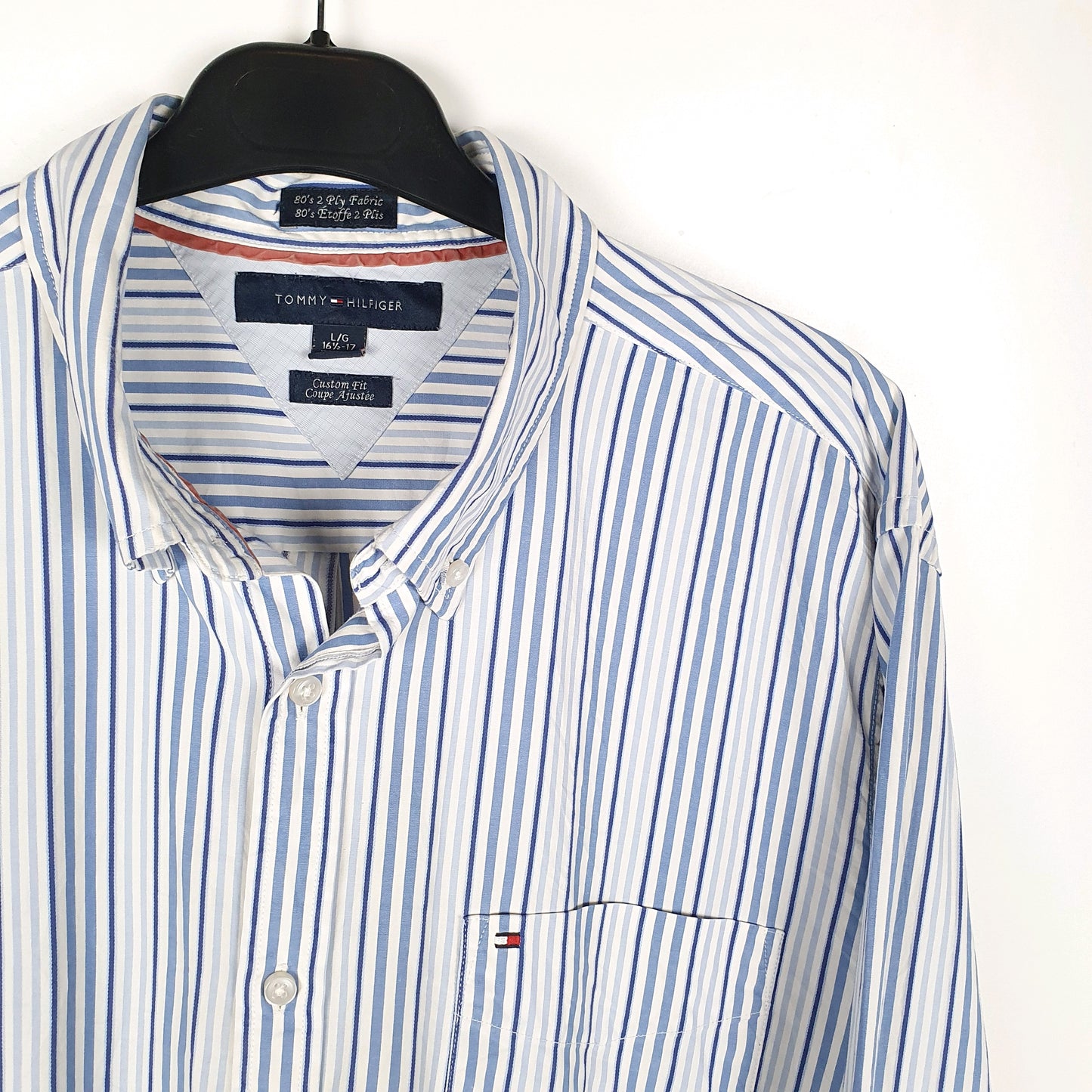 Tommy Hilfiger Long Sleeve Custom Fit Striped Shirt