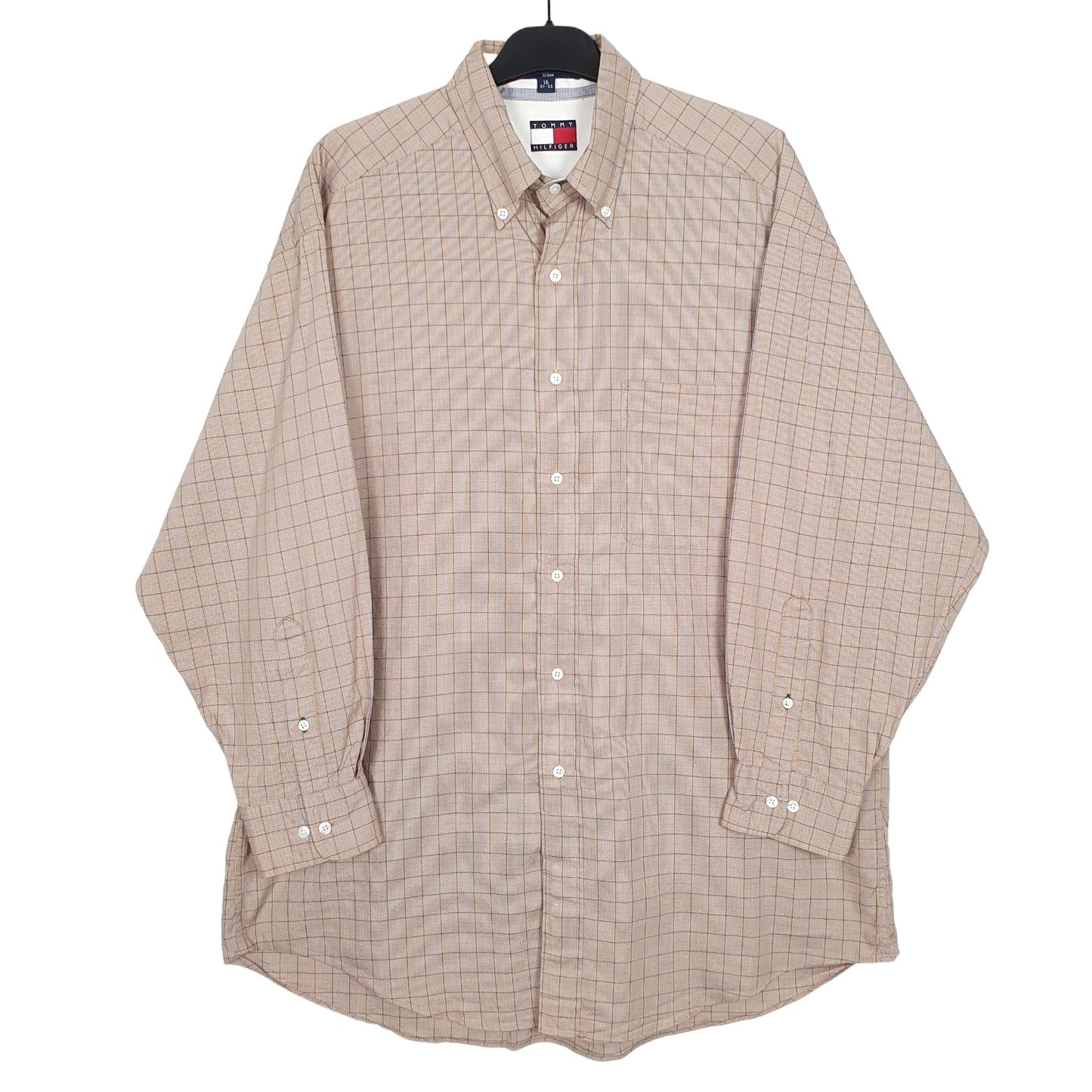 Tommy Hilfiger Long Sleeve Regular Fit Check Shirt Brown