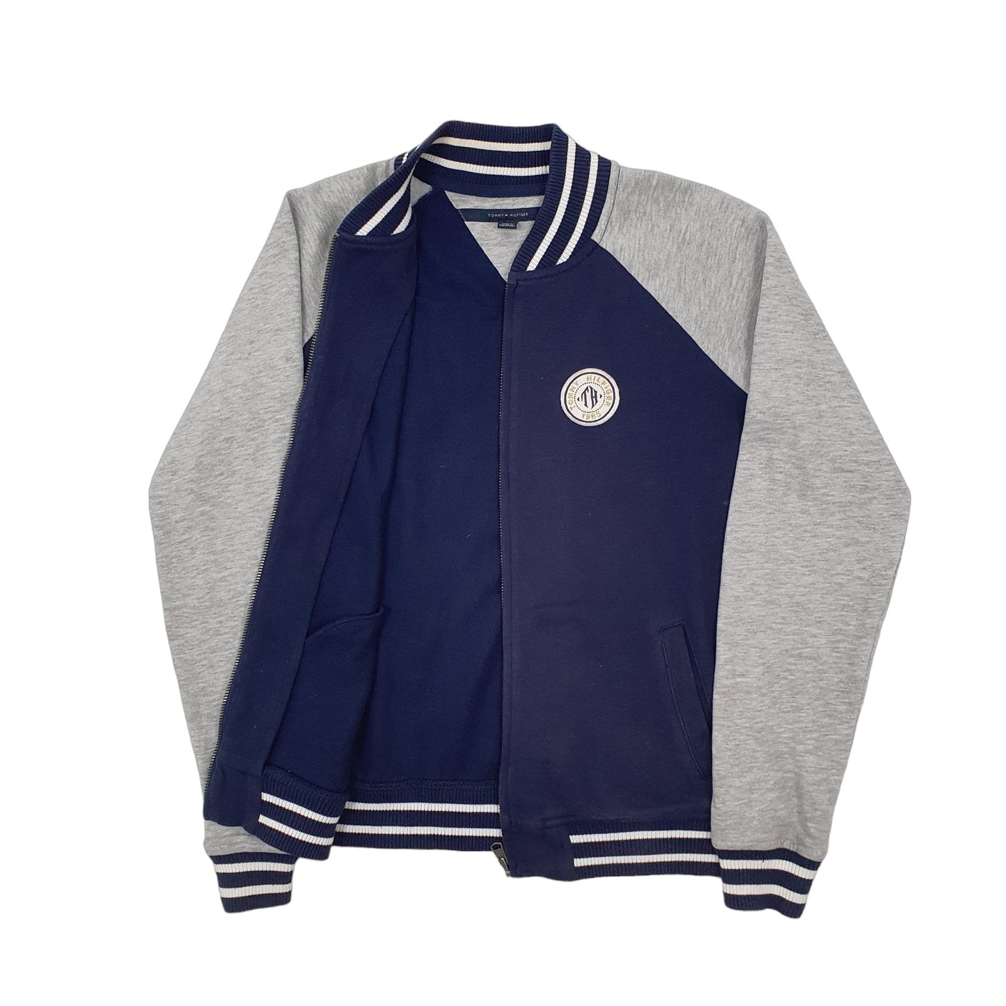 Womens Navy Tommy Hilfiger Varsity Full Zip Jumper