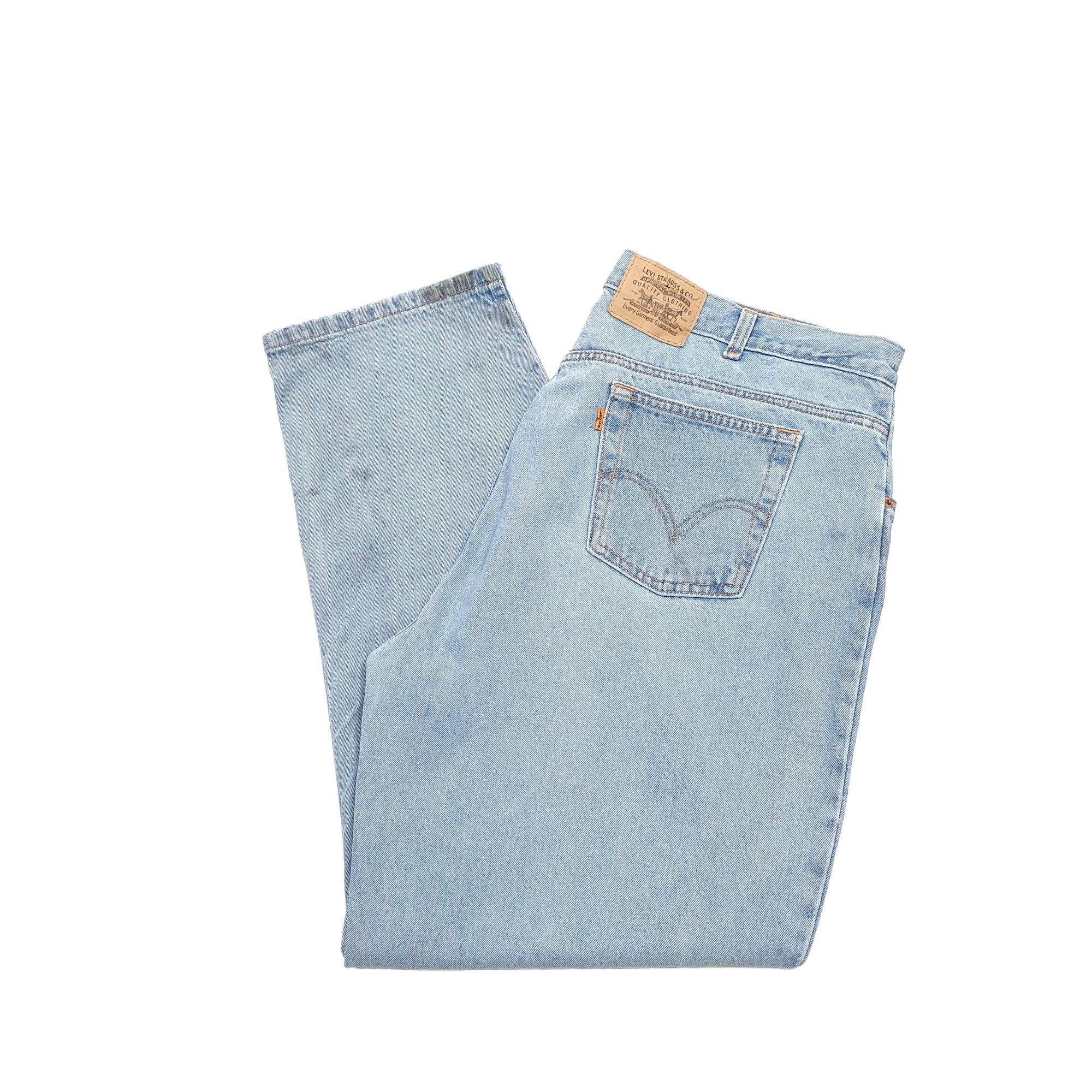 Levi's orange 2024 tab jeans