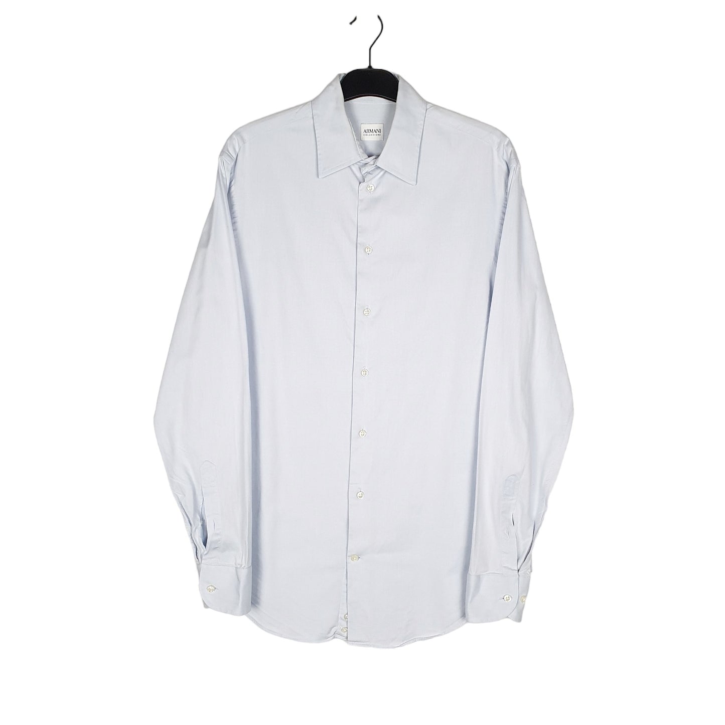 Armani Long Sleeve Regular Fit Shirt Blue