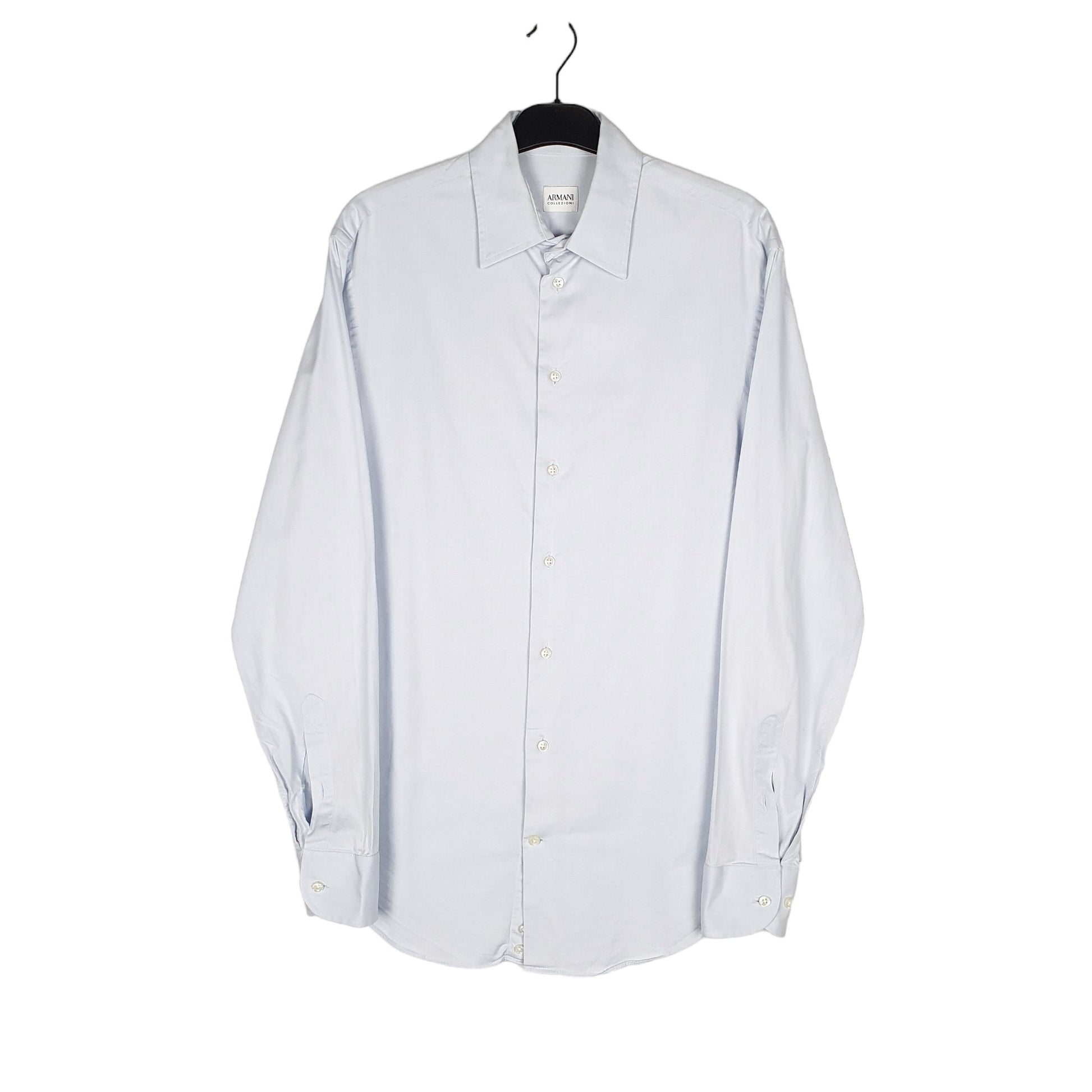 Armani Long Sleeve Regular Fit Shirt Blue