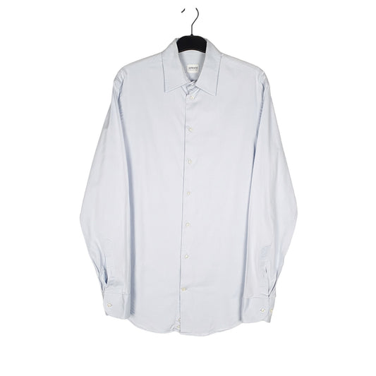 Armani Long Sleeve Regular Fit Shirt Blue