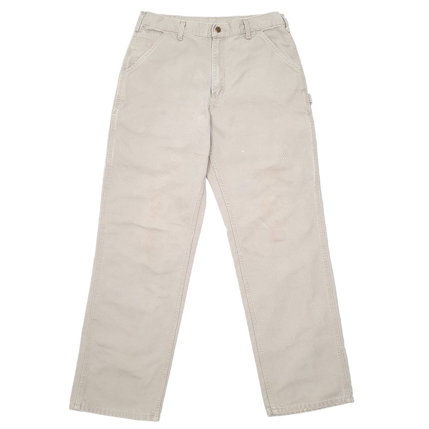 Mens Beige Carhartt  Carpenter Trousers