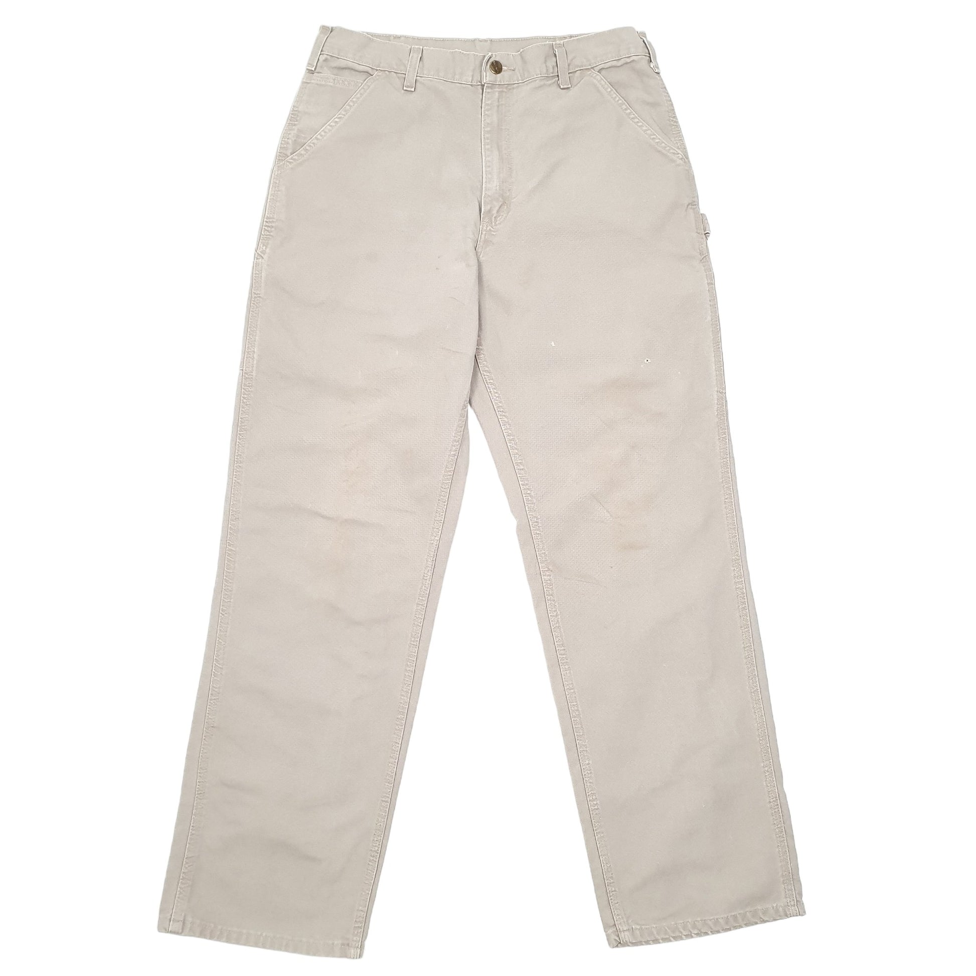 Mens Beige Carhartt  Carpenter Trousers