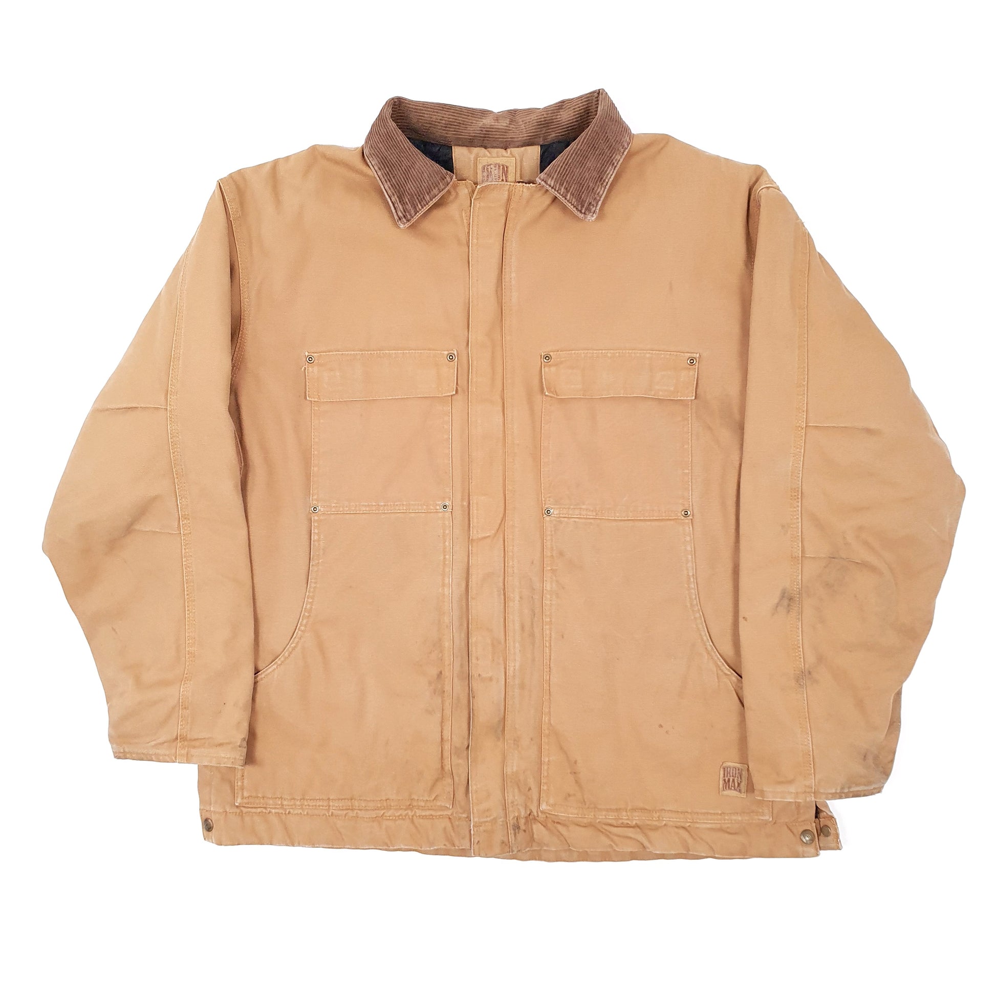 Mens Duck Iron Max Barn Chore Coat Quilted Workwear Jacket Coat