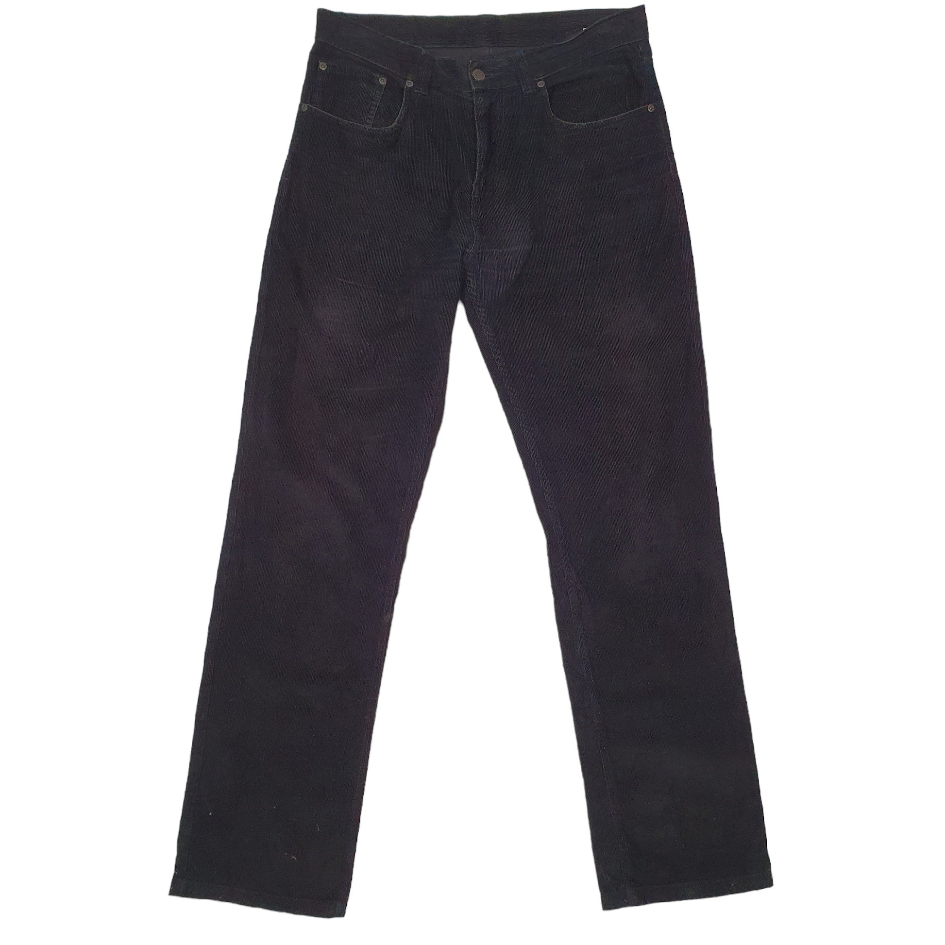 Mens Black Maverick  Corduroy Trousers