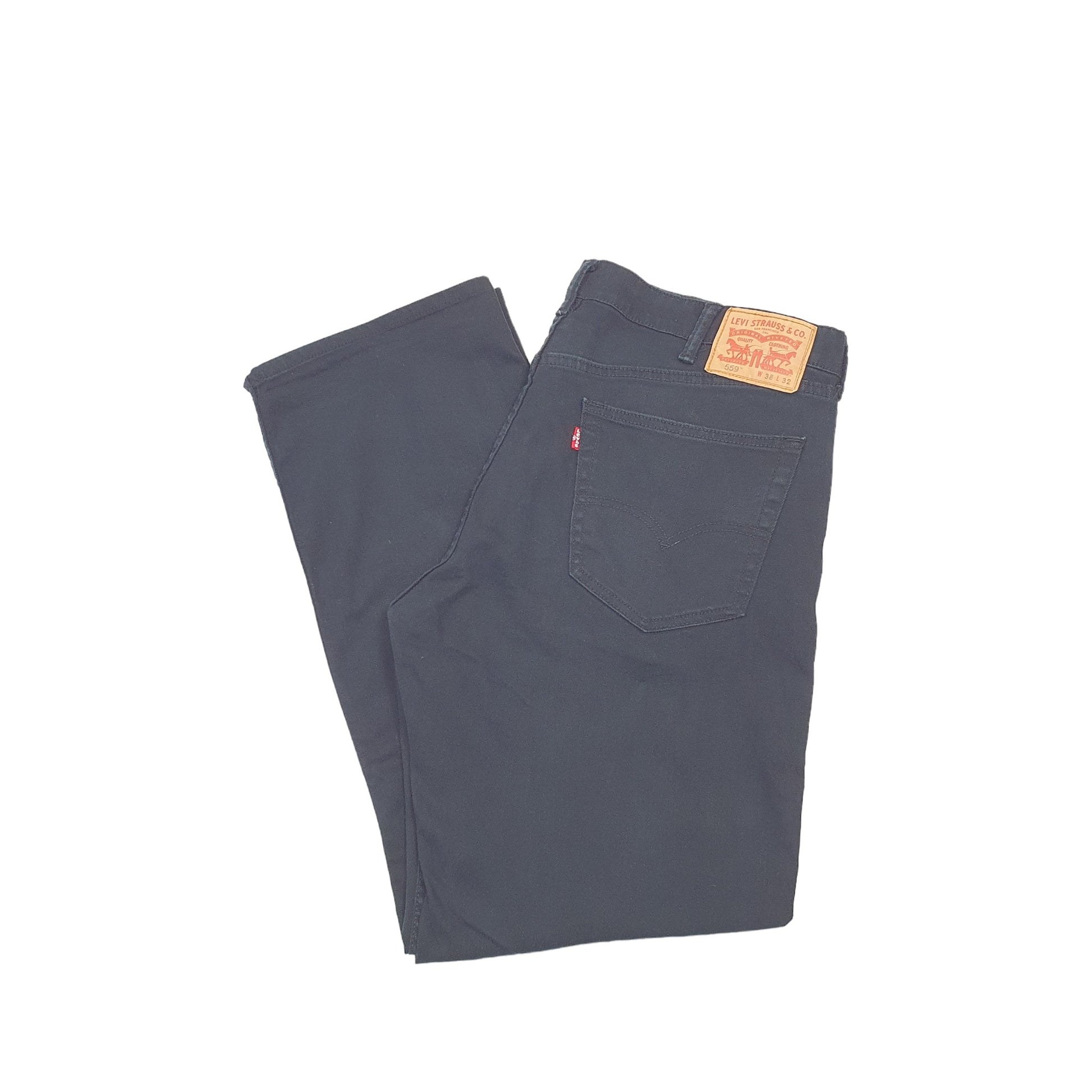 Levis 559 Relaxed Fit Jeans W38 L31 Black