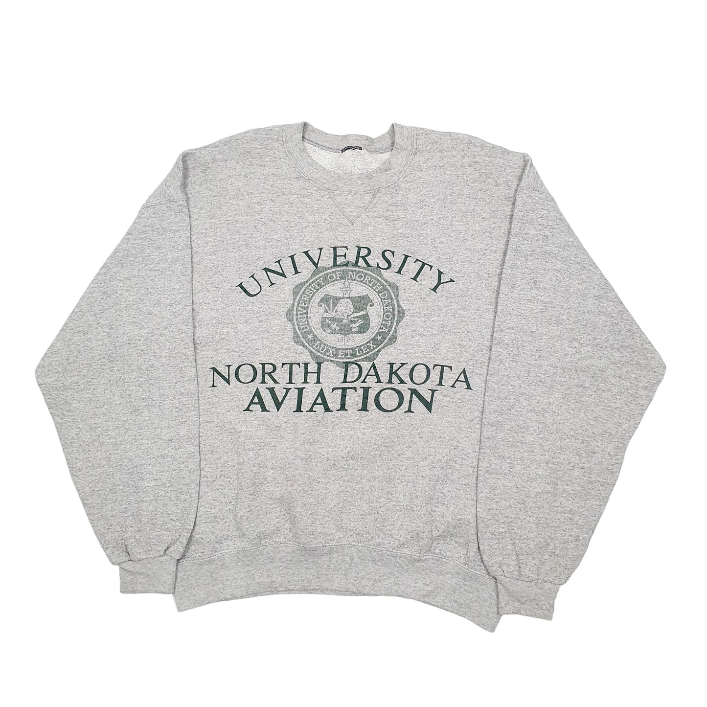 Fruit of the Loom USA College Crewneck L Grey