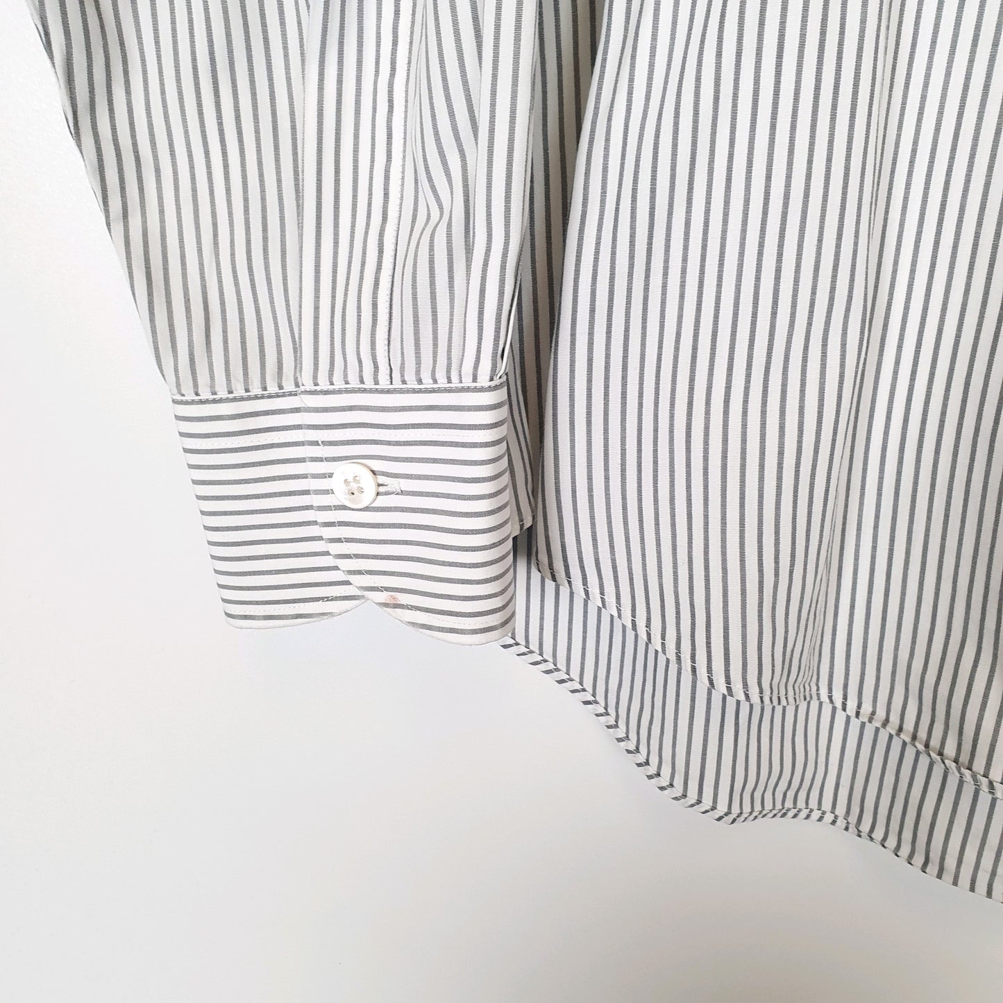 Hugo Boss Long Sleeve Regular Fit Striped Shirt White