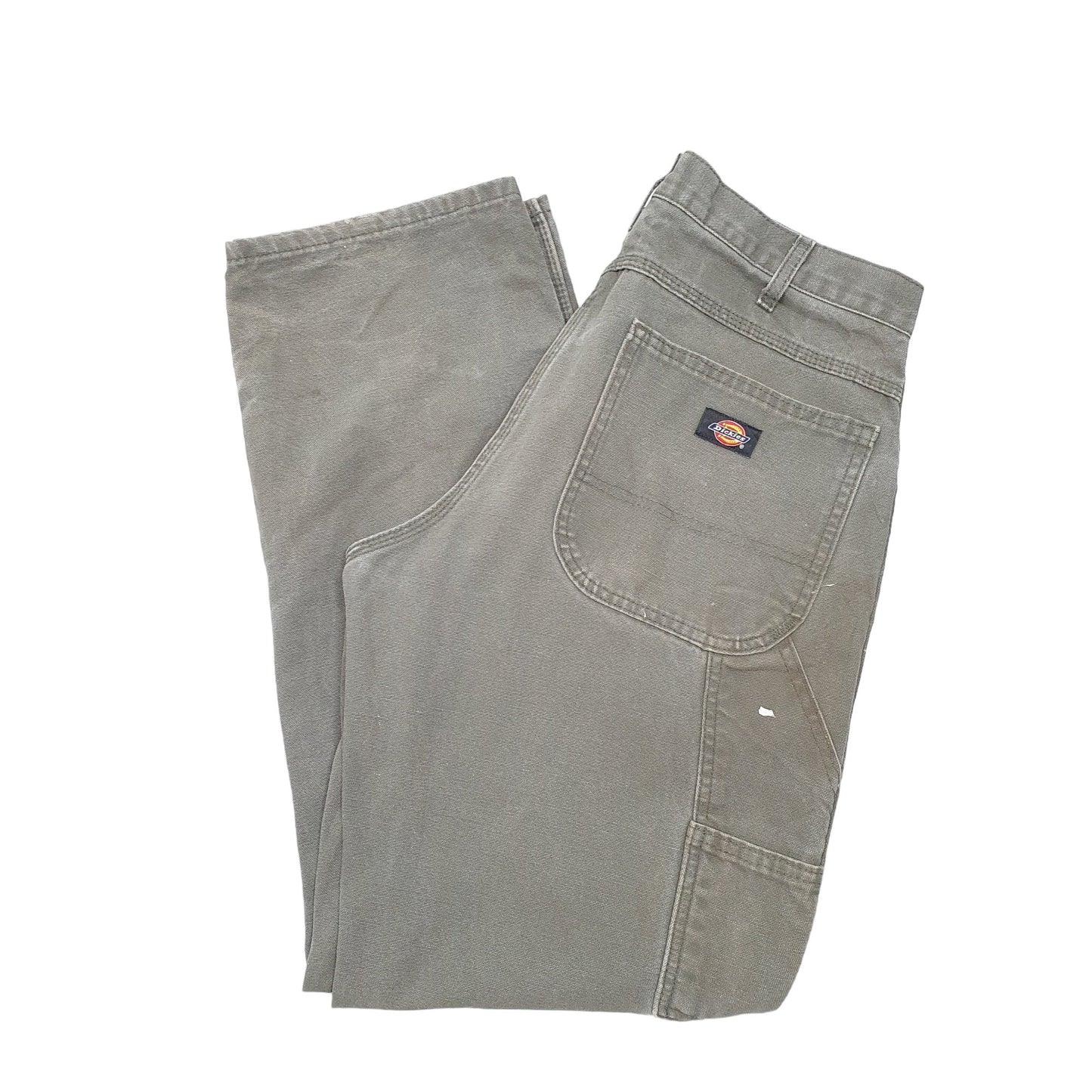Mens Khaki Dickies  Carpenter Trousers