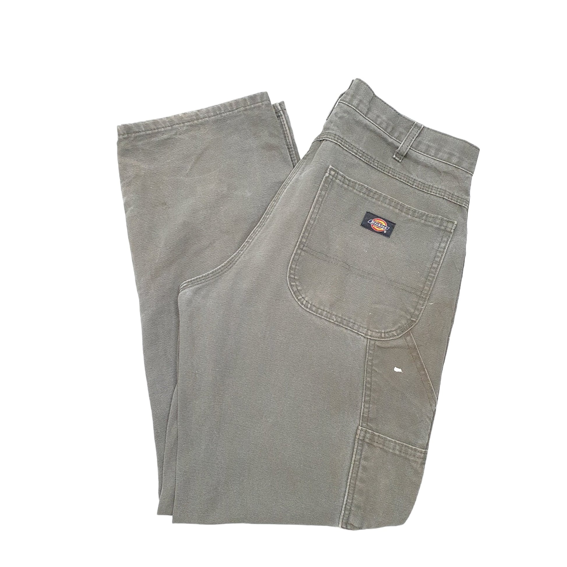 Mens Khaki Dickies  Carpenter Trousers