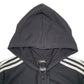 Mens Black Adidas  Full Zip Jumper
