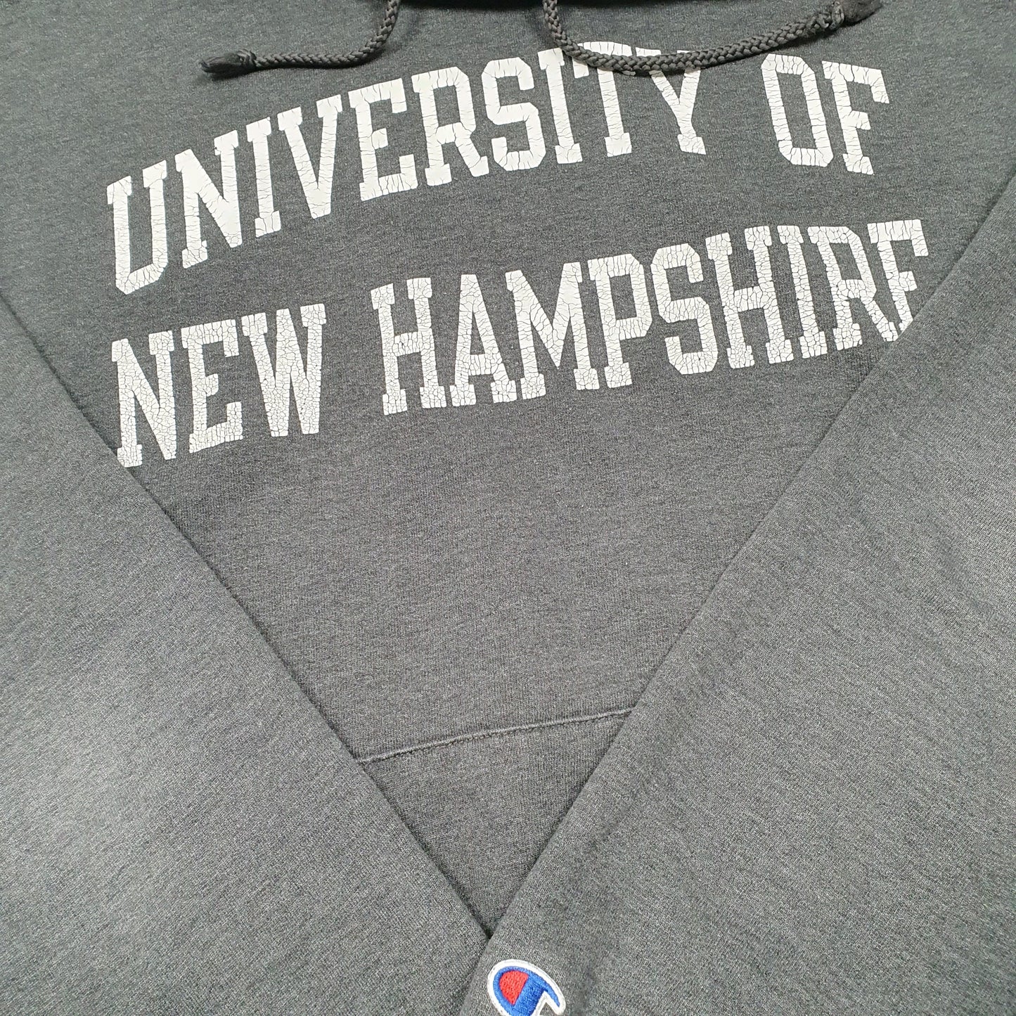 Mens Grey Champion University of New Hampshire Hoodie Jumper