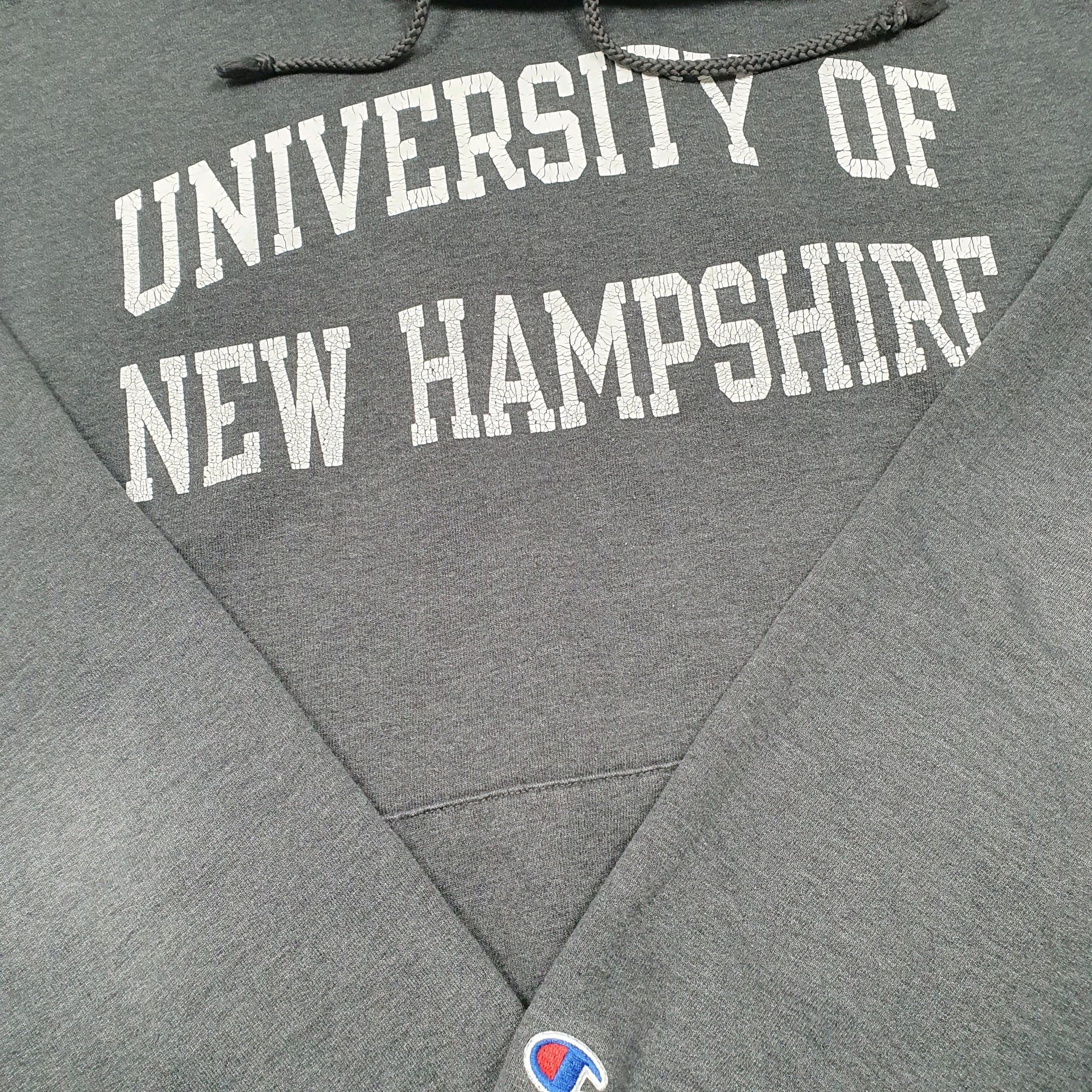 Mens Grey Champion University of New Hampshire Hoodie Jumper