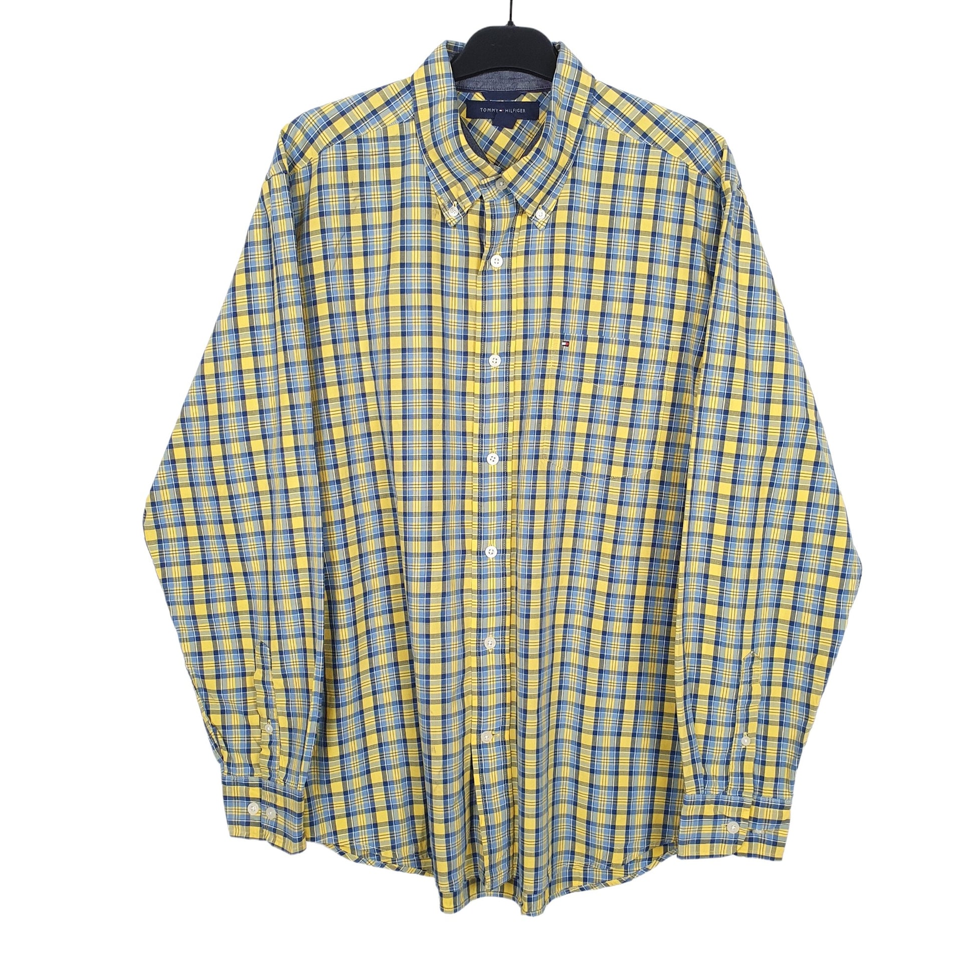 Tommy Hilfiger Long Sleeve Regular Fit Check Shirt Blue