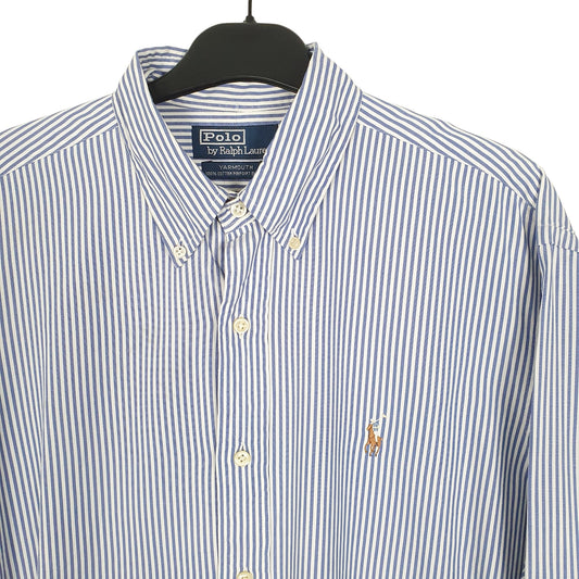 Ralph Lauren Long Sleeve Yarmouth Fit Striped Shirt Blue