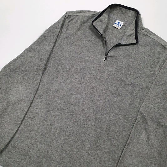 Starter Quarter Zip Fleece L Grey