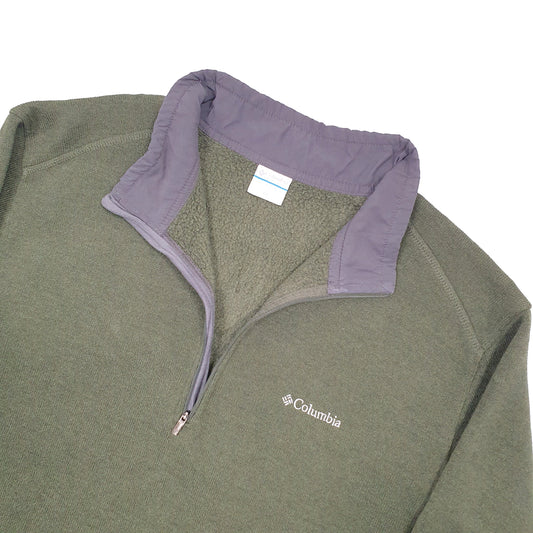 Columbia Sportswear Quarter Zip Fleece XL Green