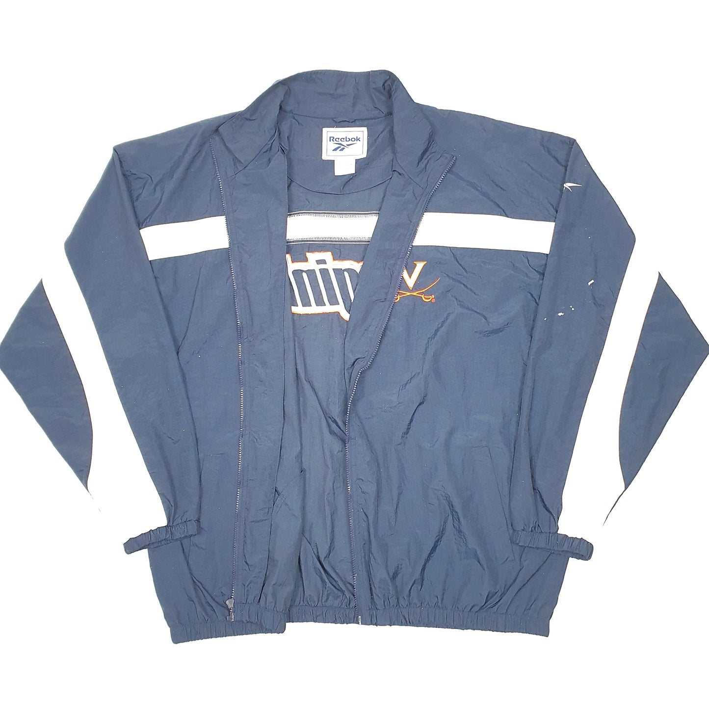 Mens Navy Reebok UVA Football University Of Virginia  Coat