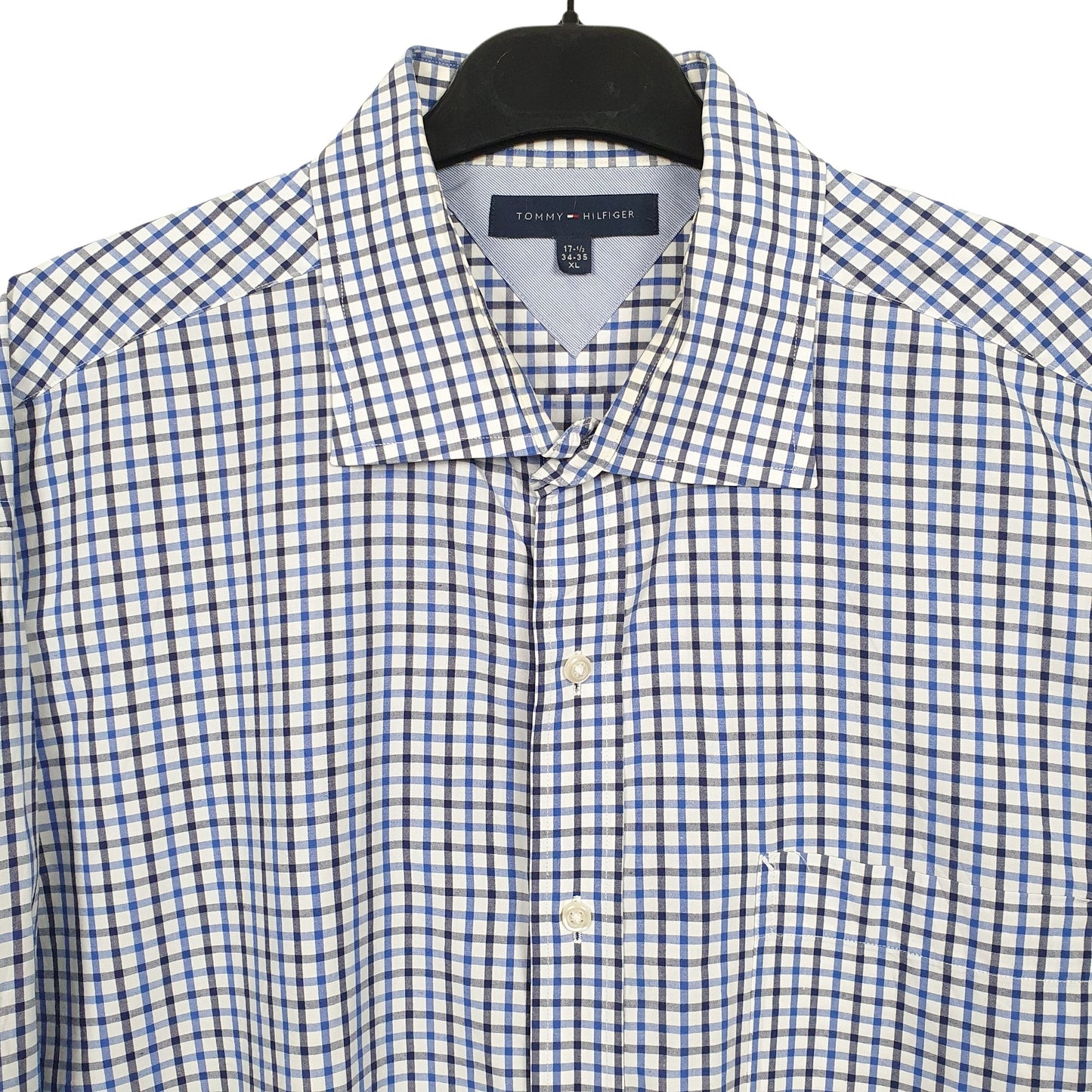 Tommy Hilfiger Long Sleeve Regular Fit Check Shirt Blue