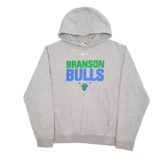 Mens Grey Nike Branson Bulls USA College Hoodie Jumper