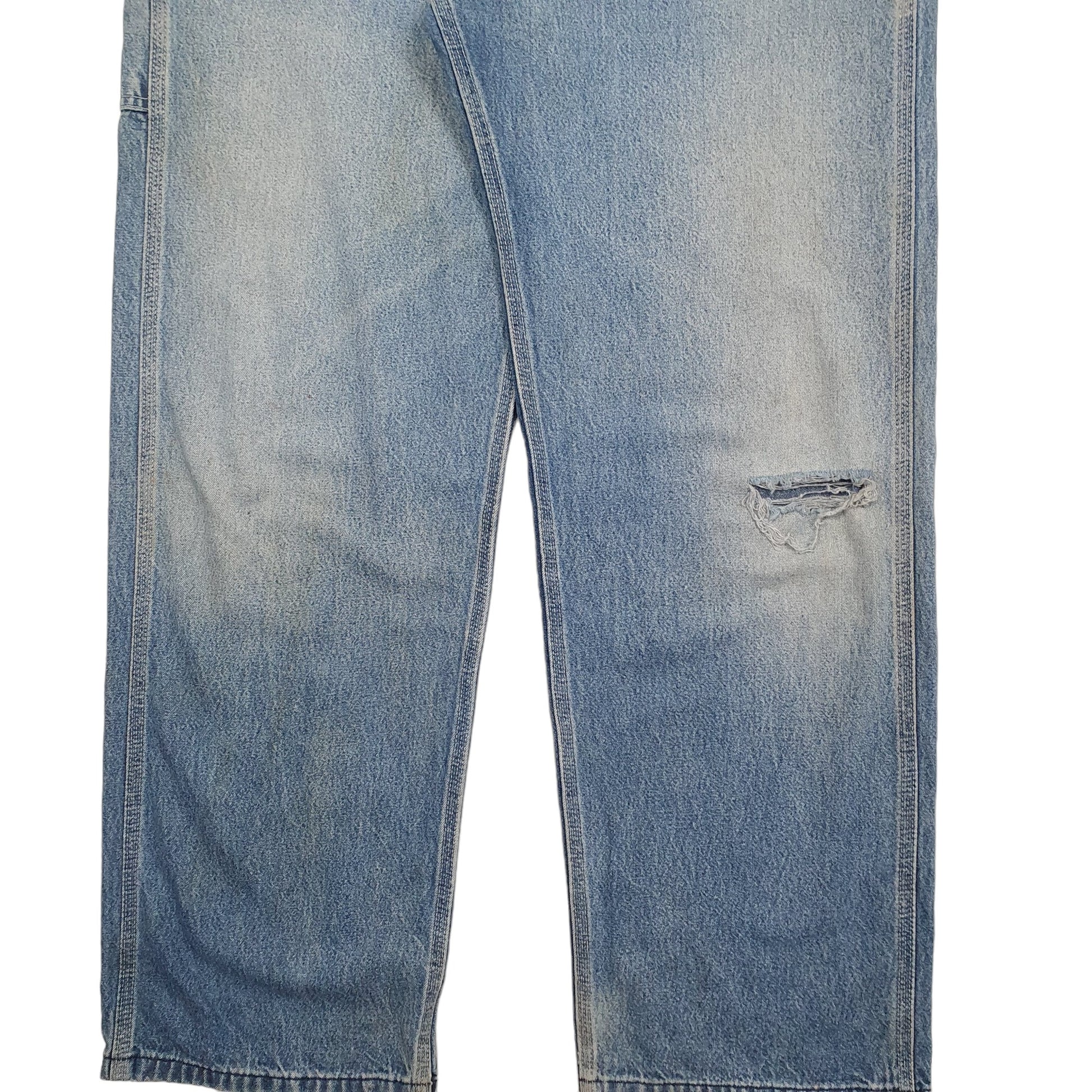 Mens Blue Carhartt Denim Jeans Dungaree Trousers