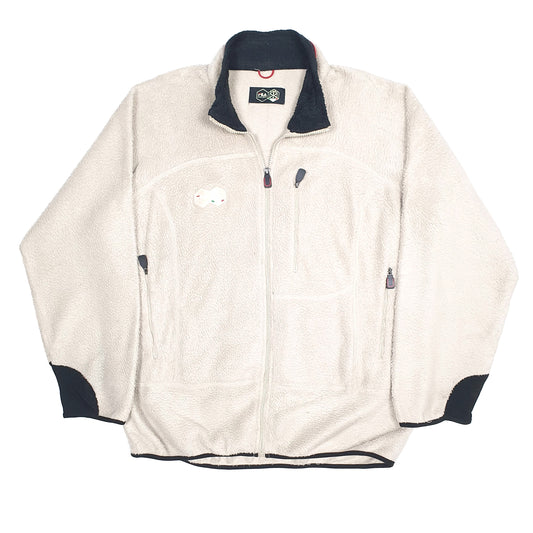 Fila Sport Legacy Retro Pile Full Zip Fleece L Cream