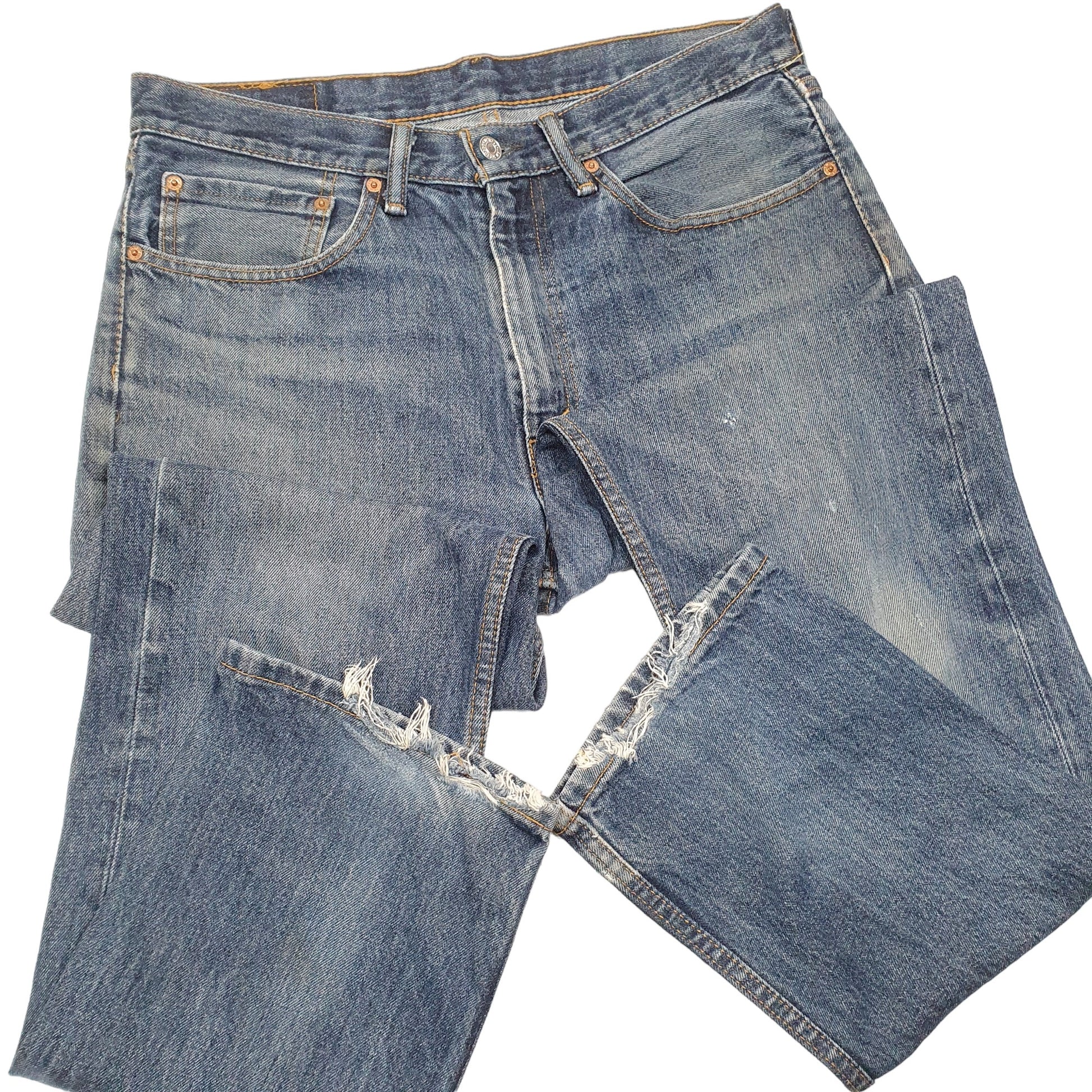 Mens Blue Levis  505 JeansW34 L32